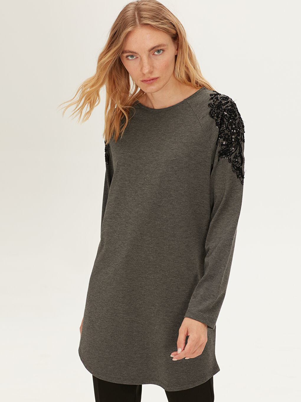 Antrasit Melanj Tunik