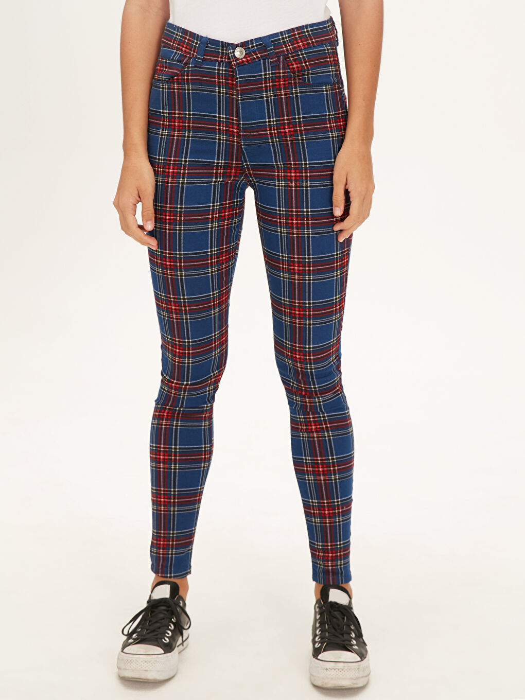LCW Vision Extra Slim Fit Gabardine Women's Trousers -9WJ748Z8-LPA
