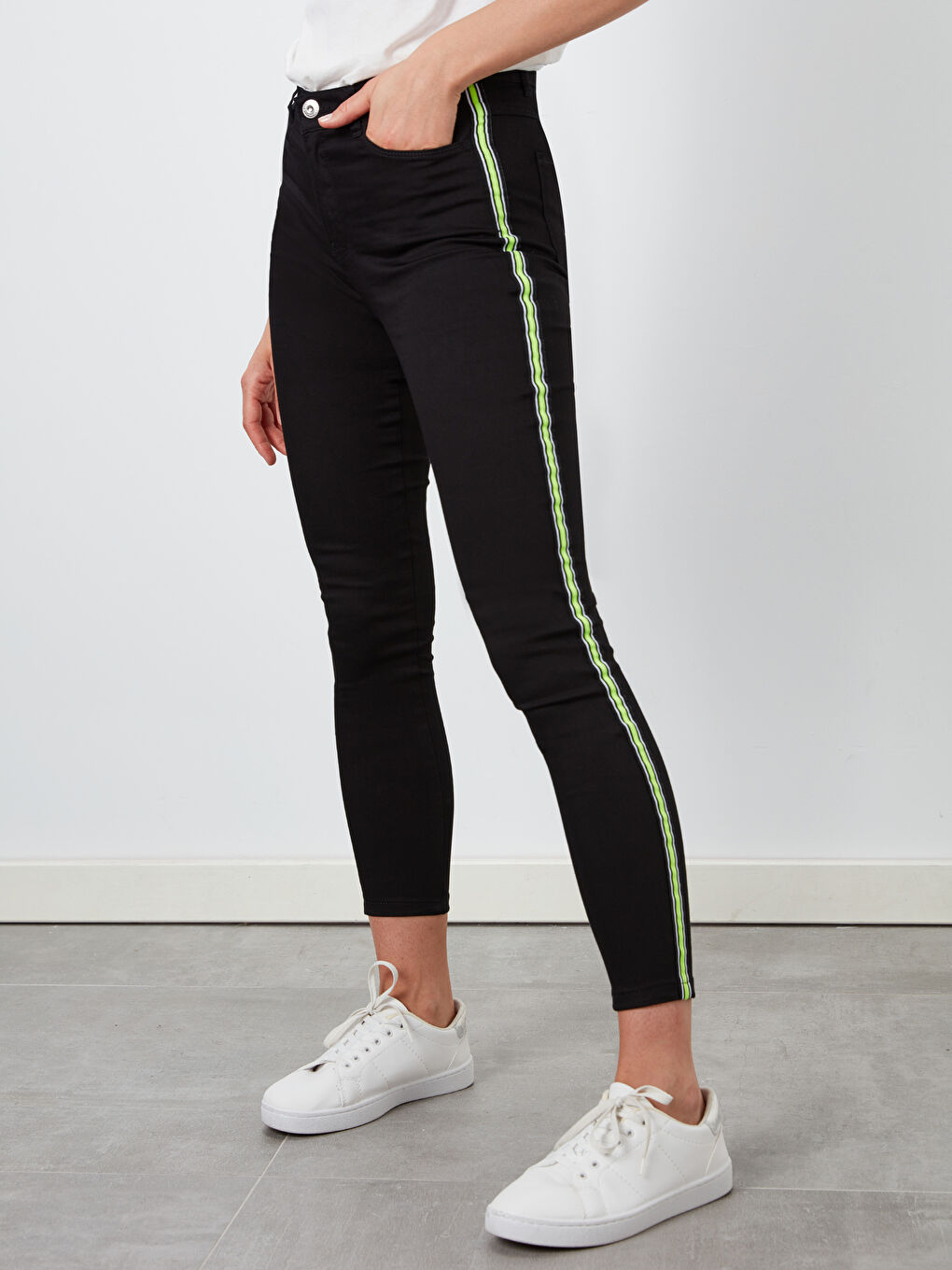 Extra Slim Fit Gabardine Women's Trousers-1