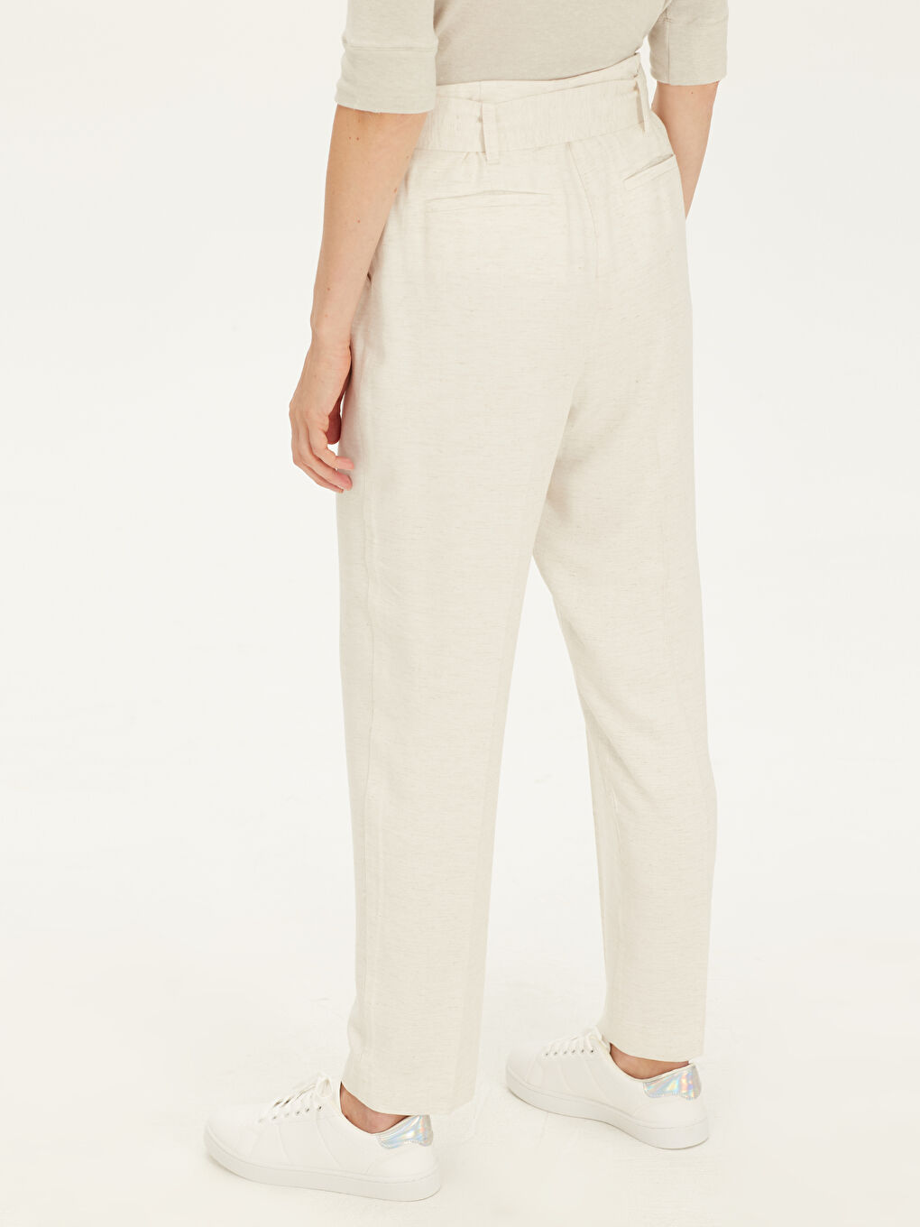 Woman BEIGE Trousers-2