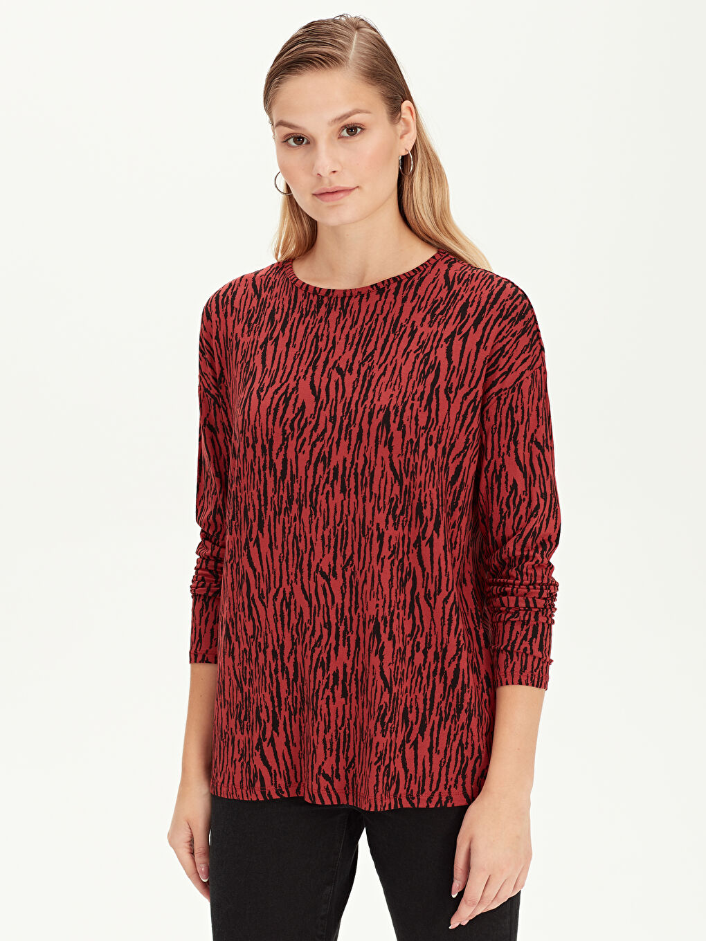 Женщины Оранжевый футболка-2