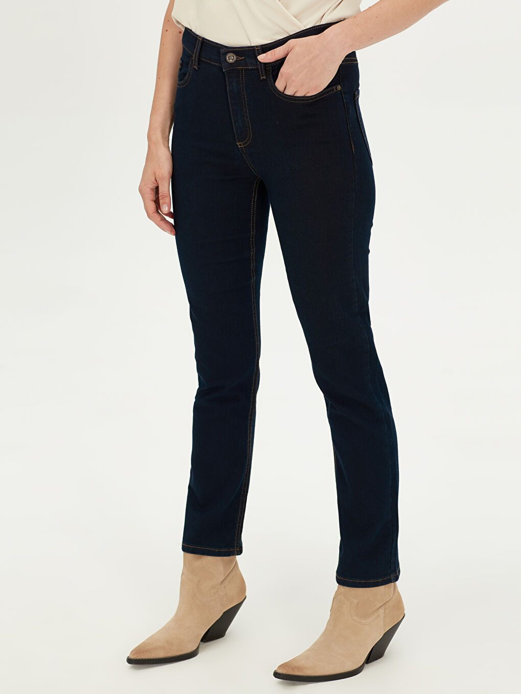 İndigo Jüpiter Süper Skinny Fit Kadın Jean Pantolon-2