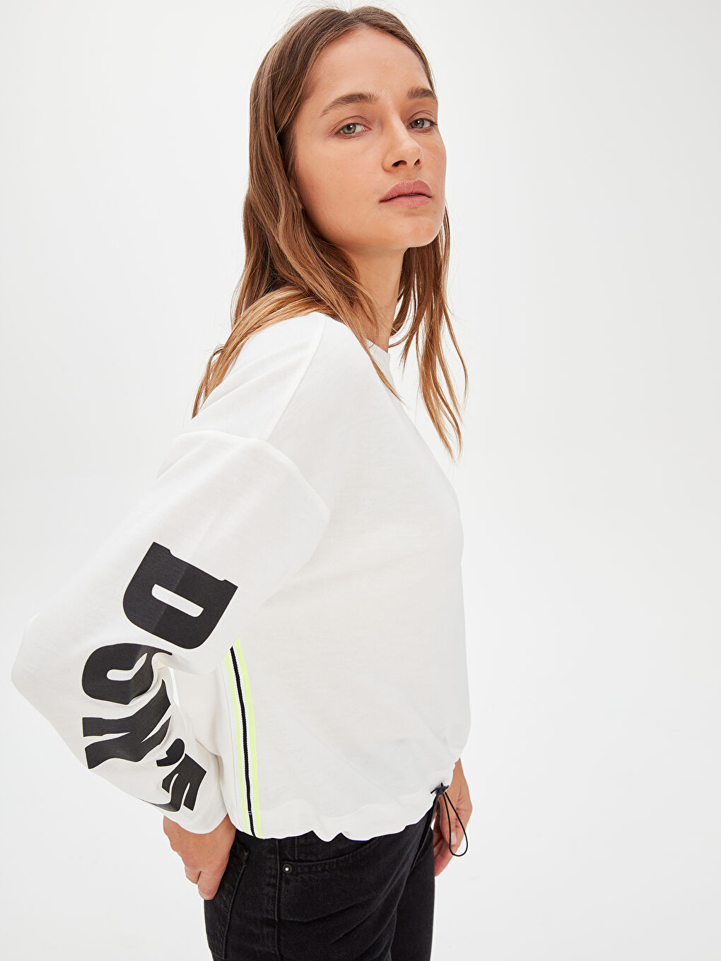 هودي كنزة رياضية قماش كنزة رياضية للسيدات-1