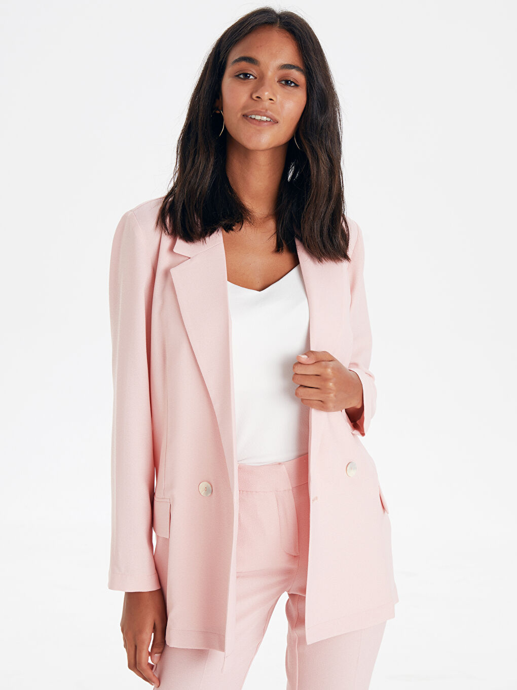 Стандартный крой с длинным рукавом Женский пиджак-1