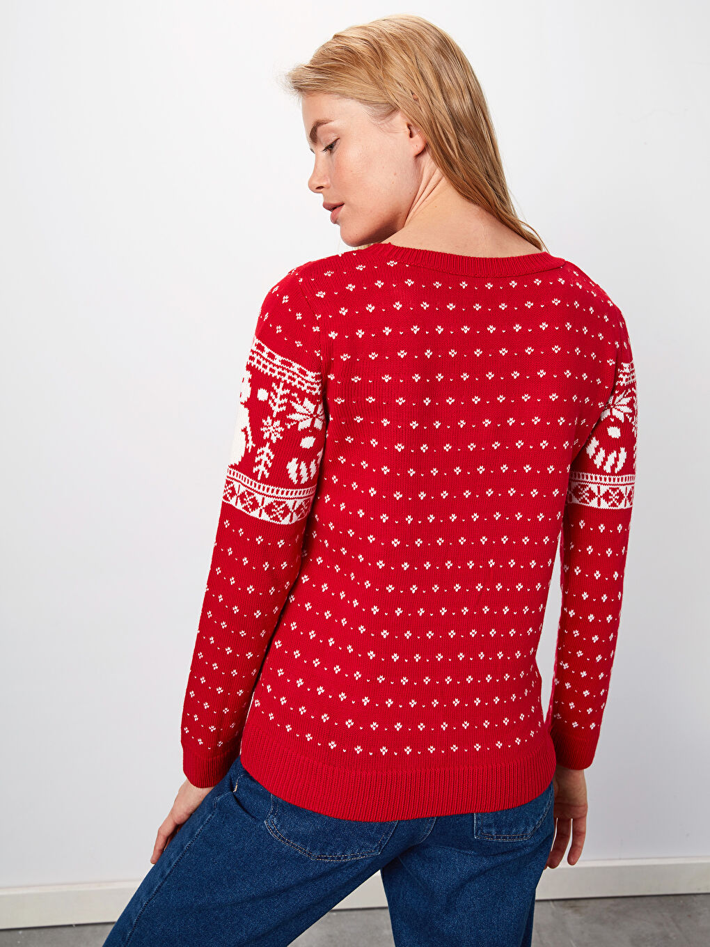 LCW Vision Crew Neck Long Sleeve Women's Sweater -9WK327Z8-MQ5