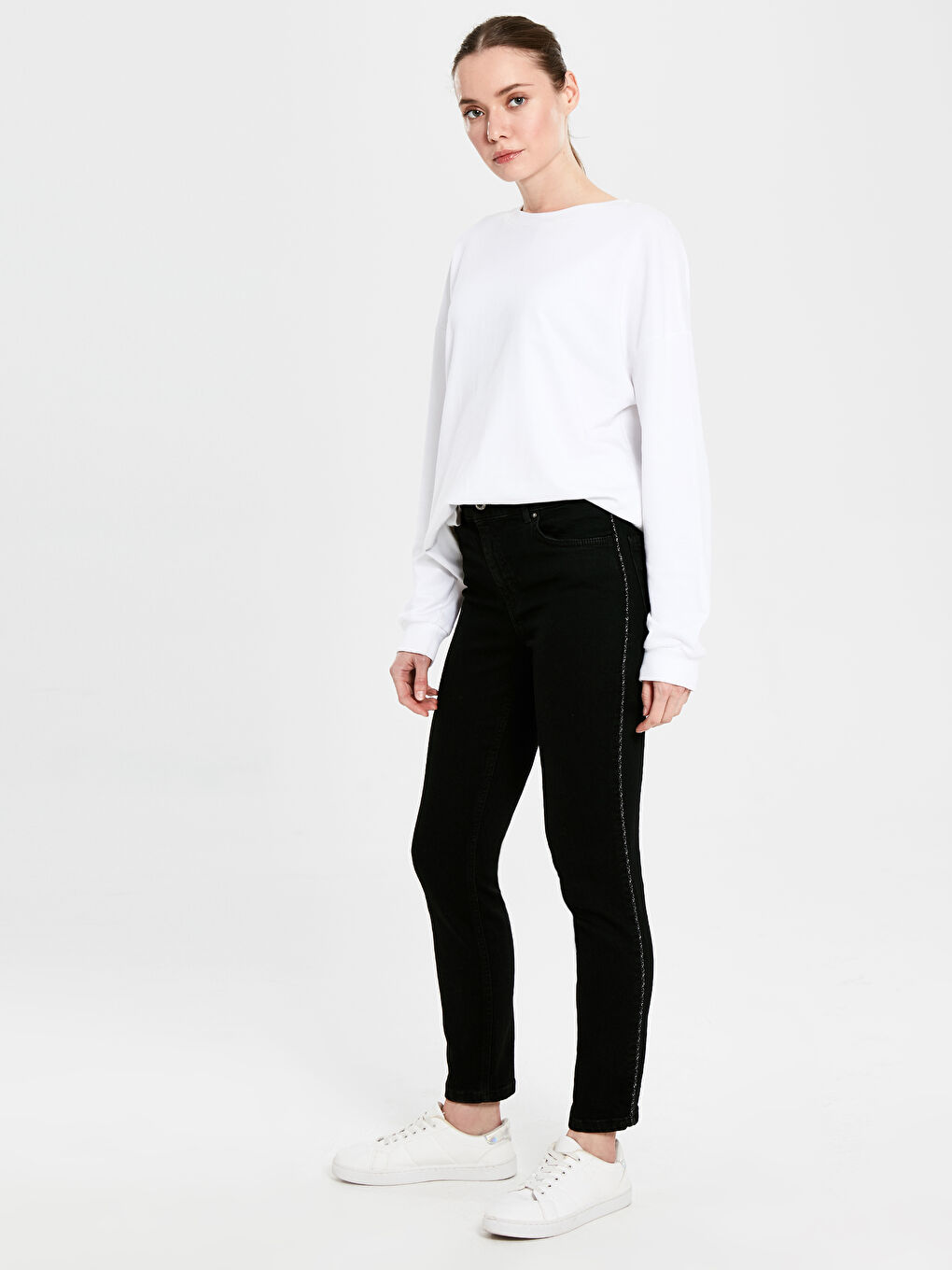 Women's Mercury Skinny Fit Straight Jean Pants-1