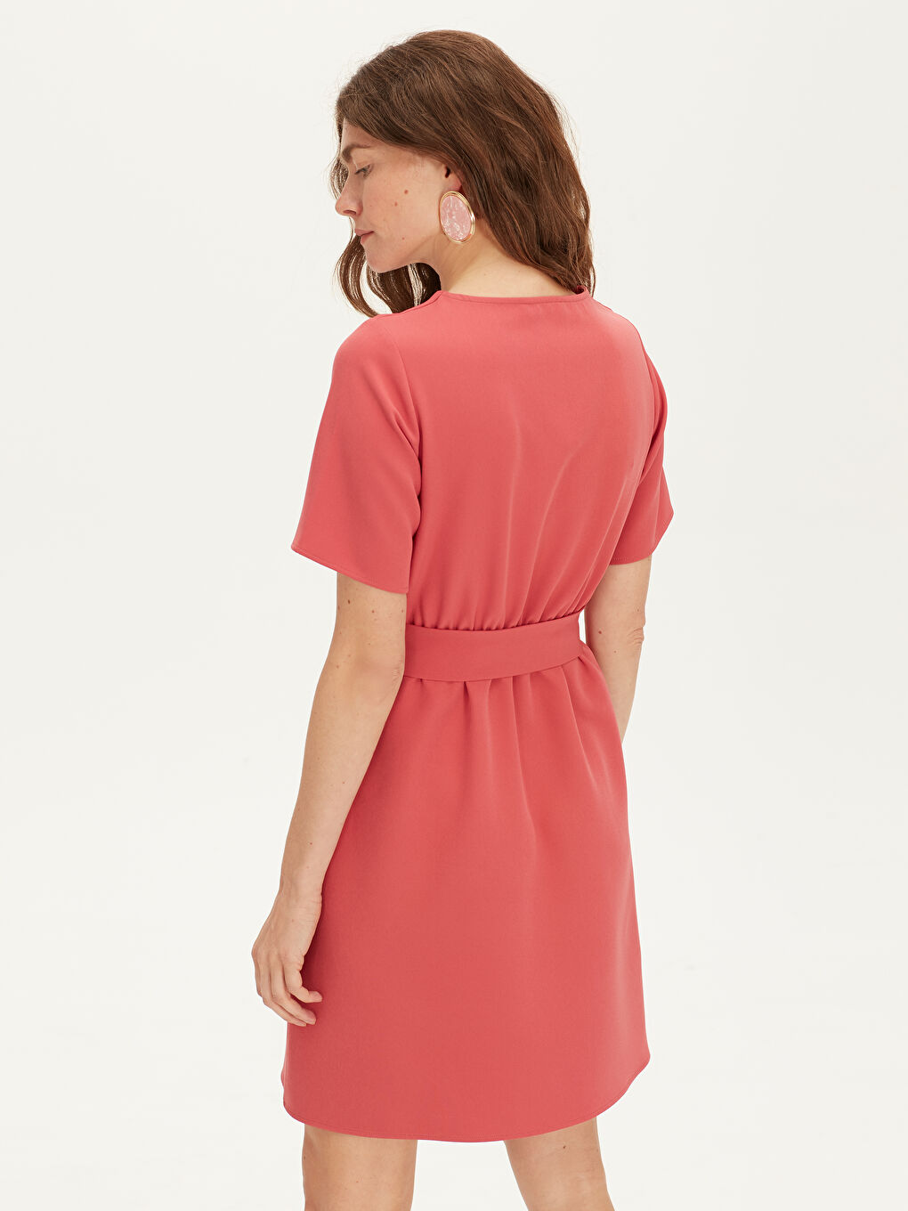 Әйелдер қызғылт Көйлек-2