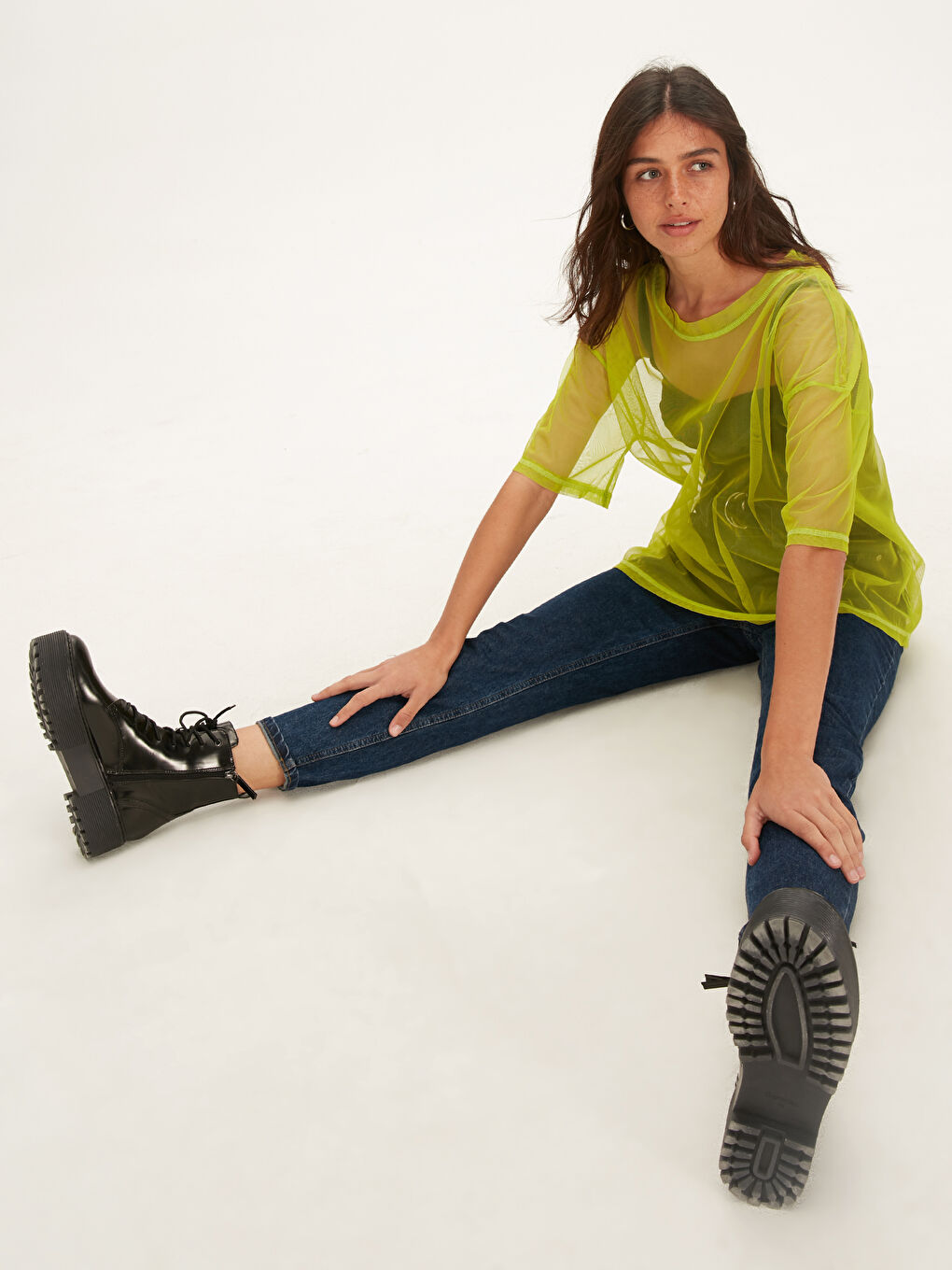 Limon Yeşili Tişört-2