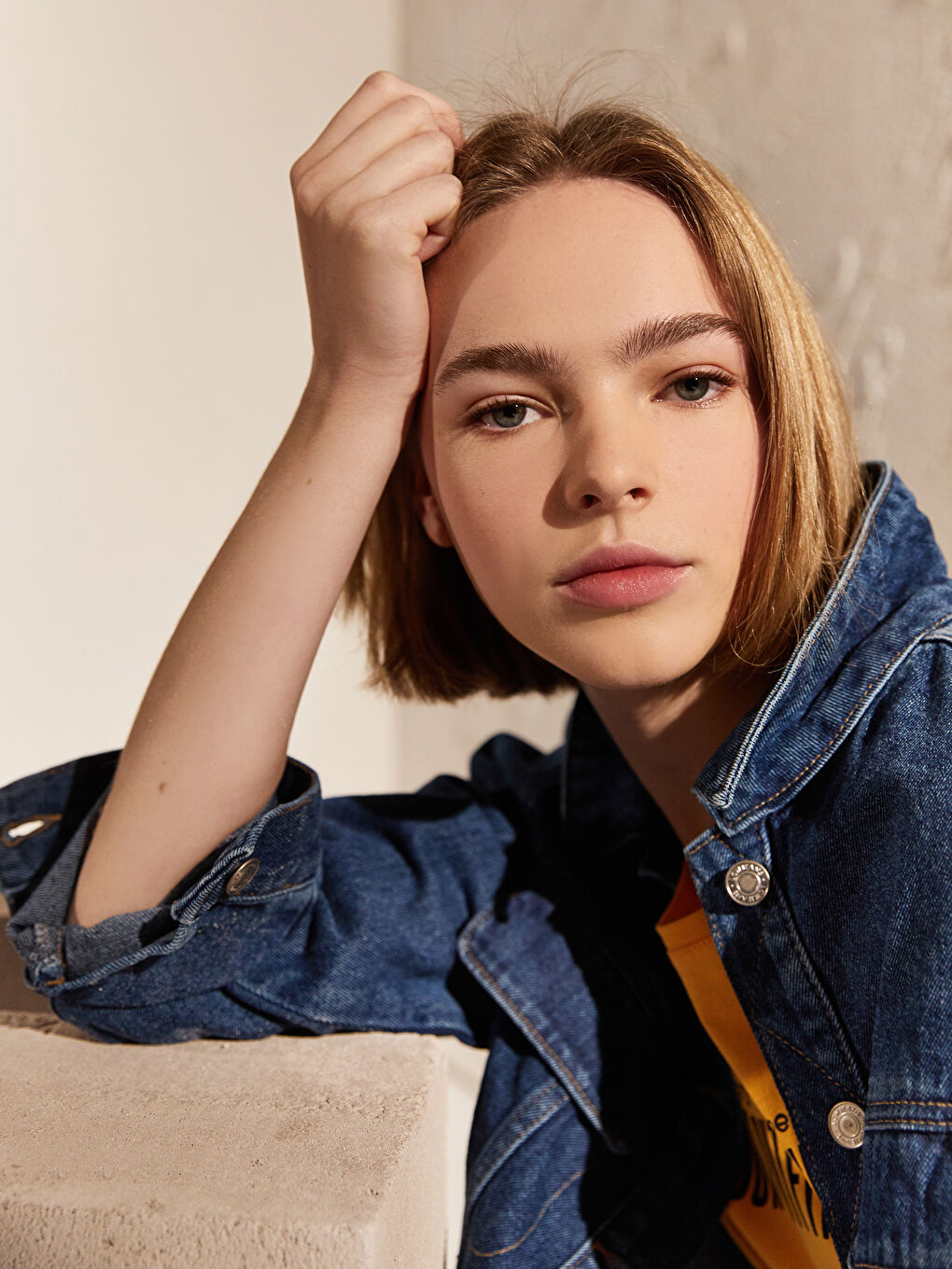 İndigo Kadın Cepli Jean Ceket-2