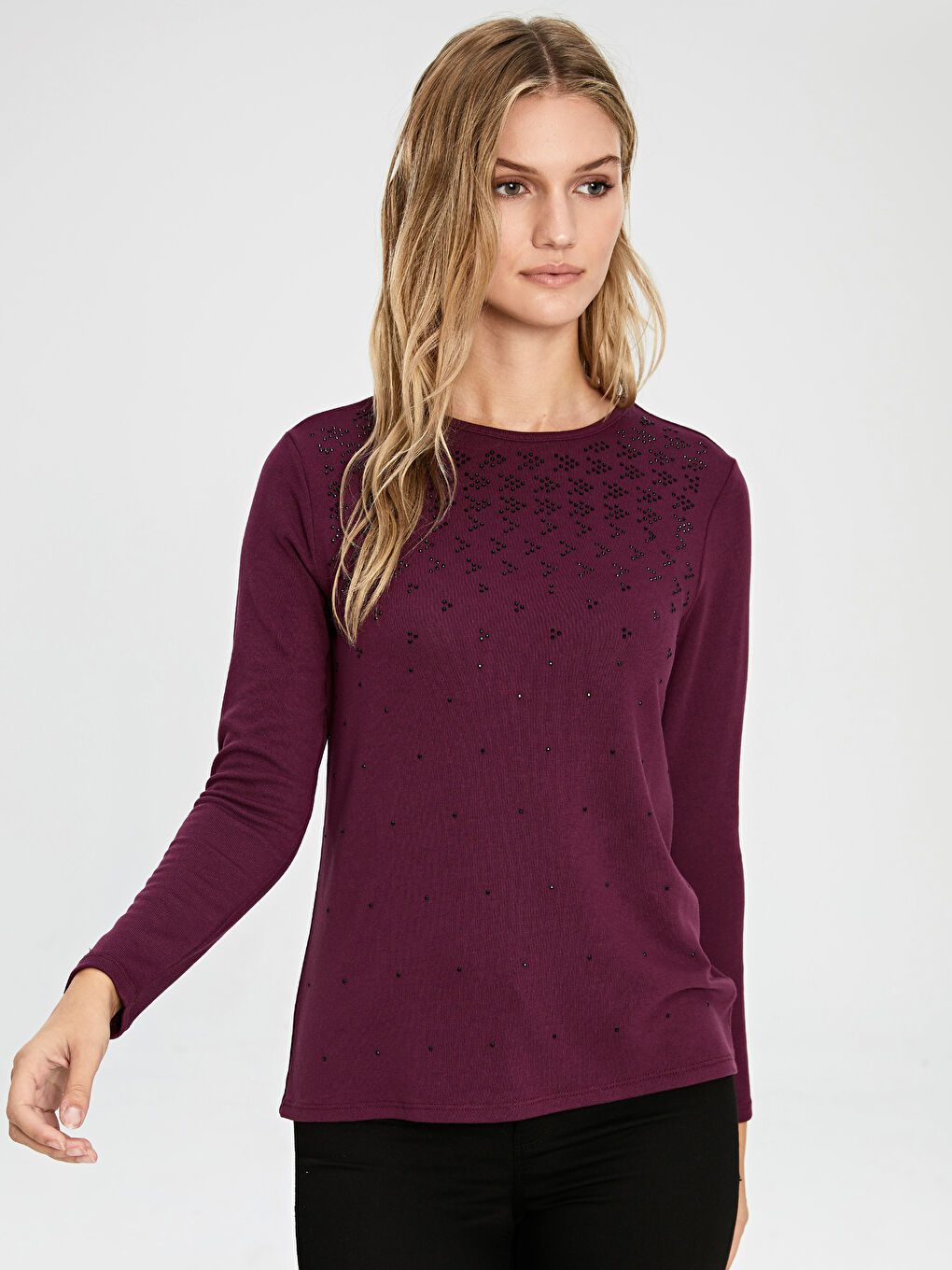 Flexible Printed Applique Long Sleeve Shirts