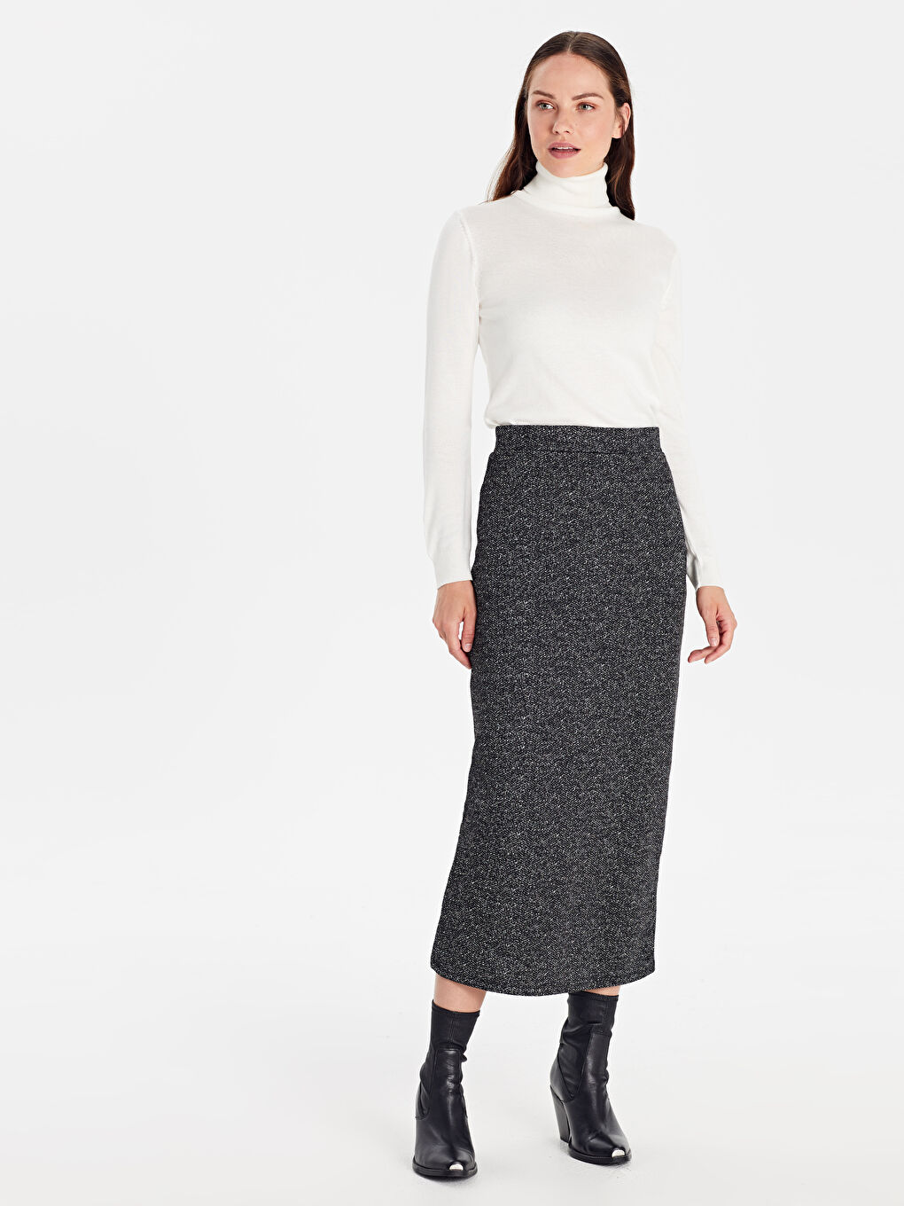 Dar Fit Kadın Etek-1