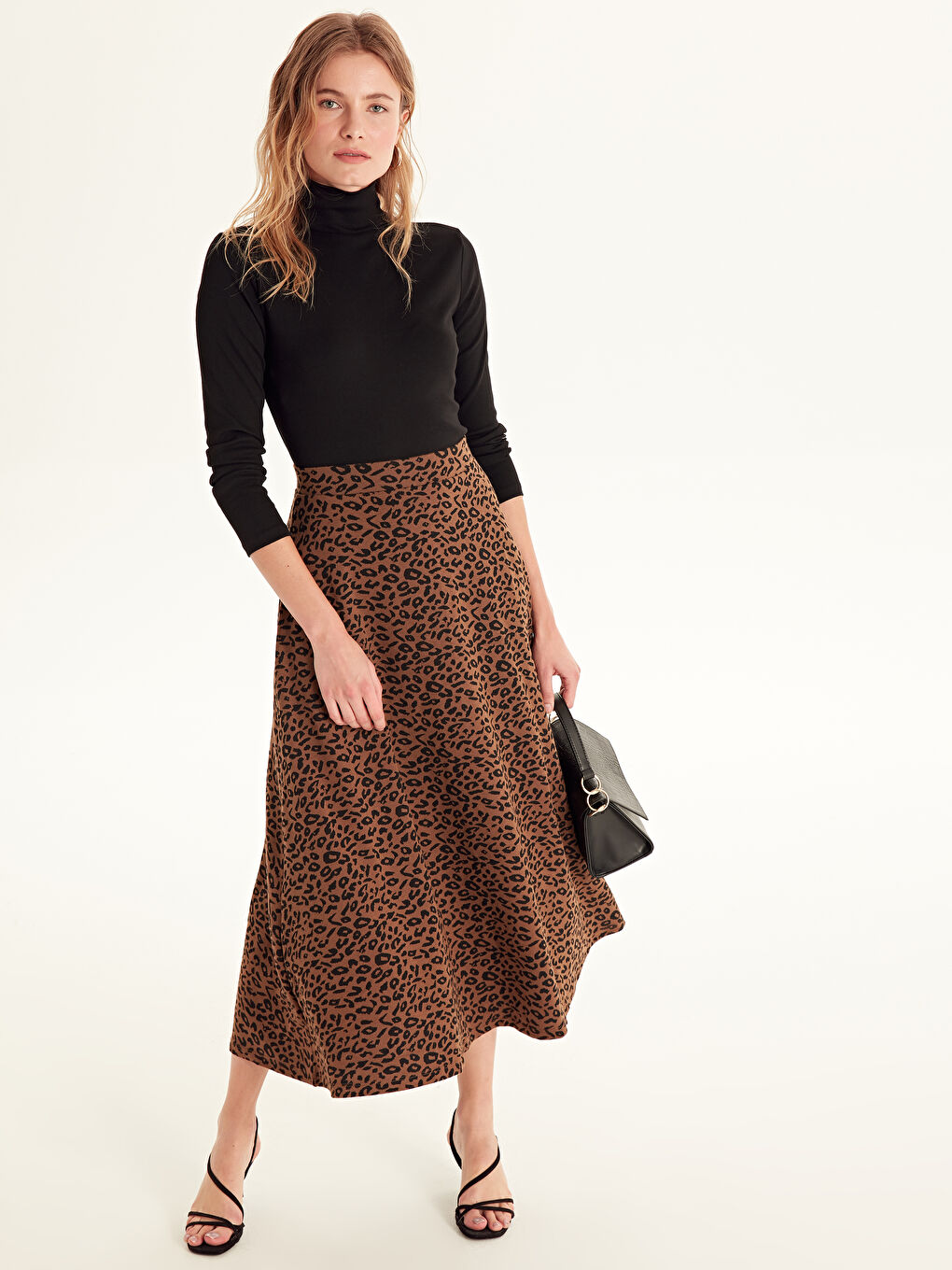 Woman BROWN Skirt-1