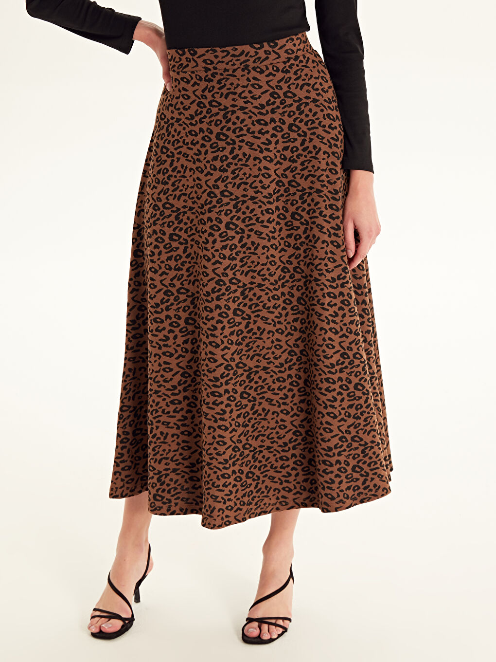 Woman BROWN Skirt-2