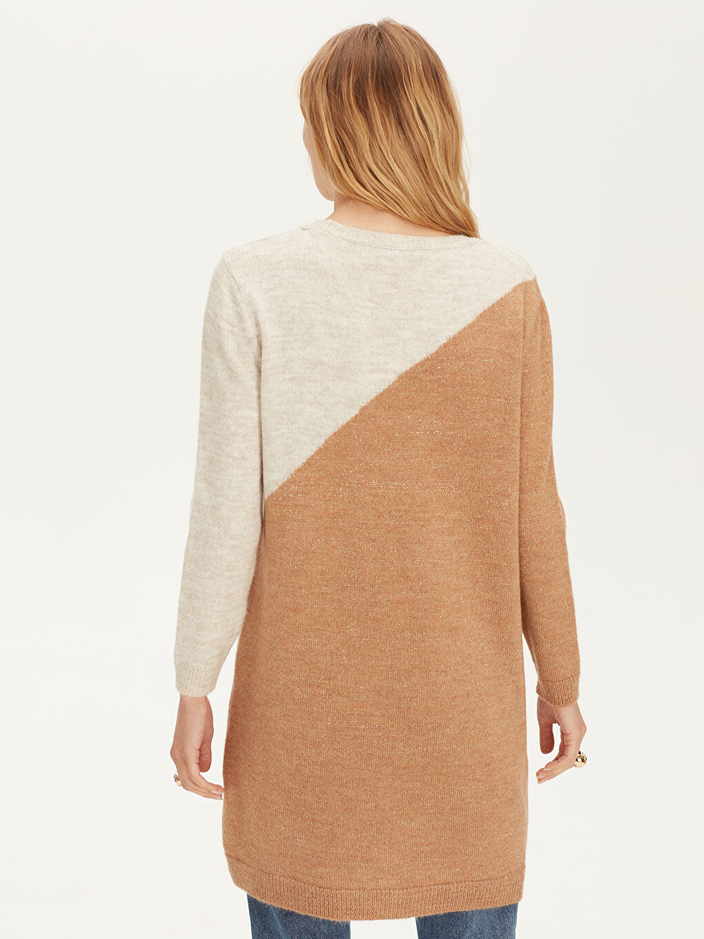 Kahverengi Bisiklet Yaka Kadın Tunik-2
