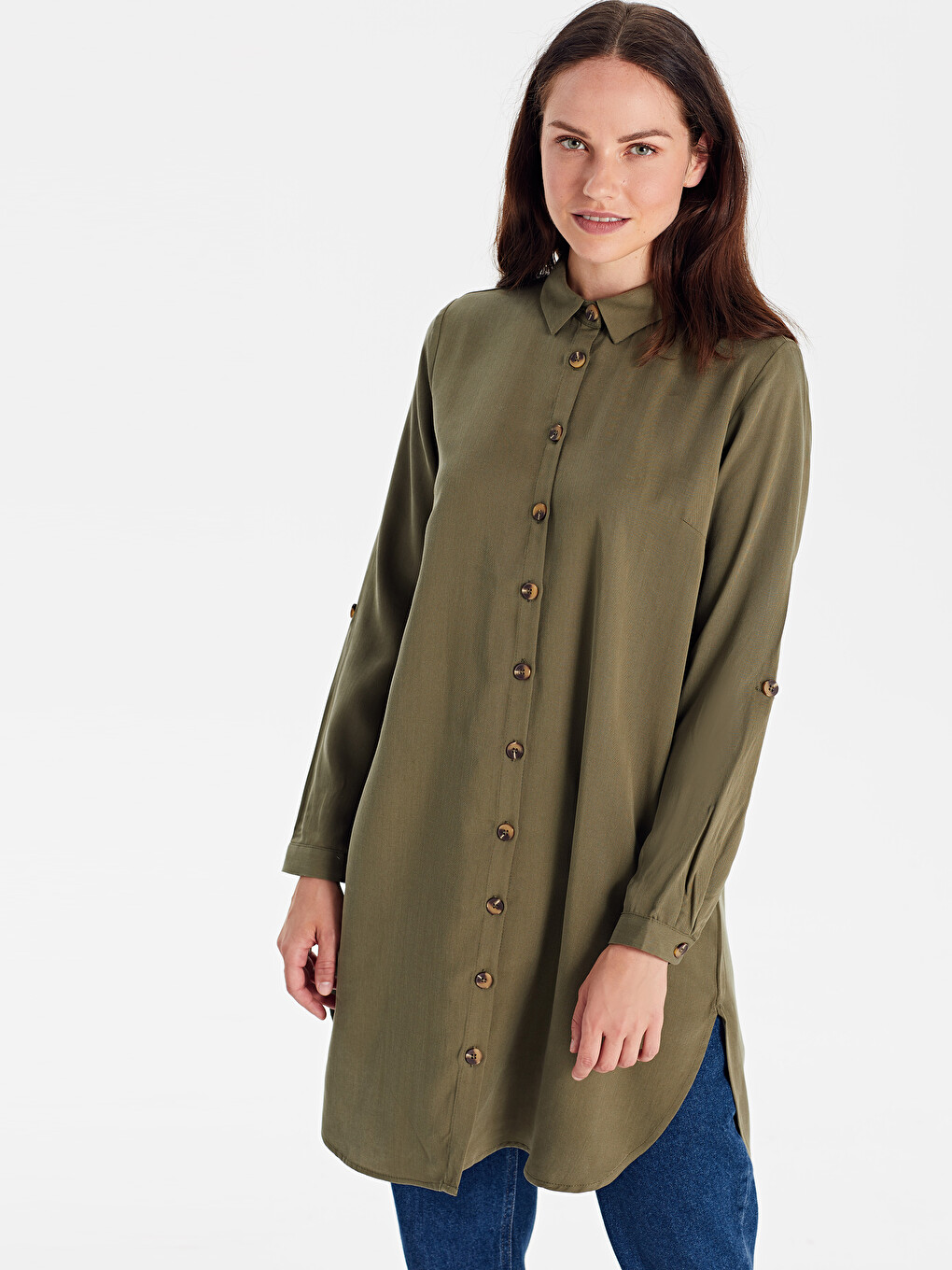 Tunique Kaki Femme-1