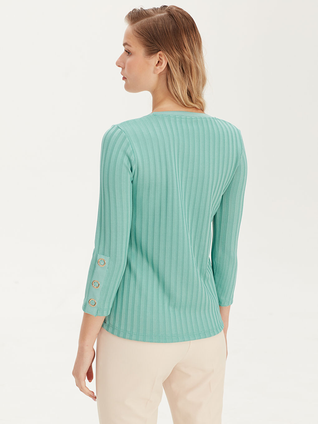 Mat Turkuaz Tişört-3