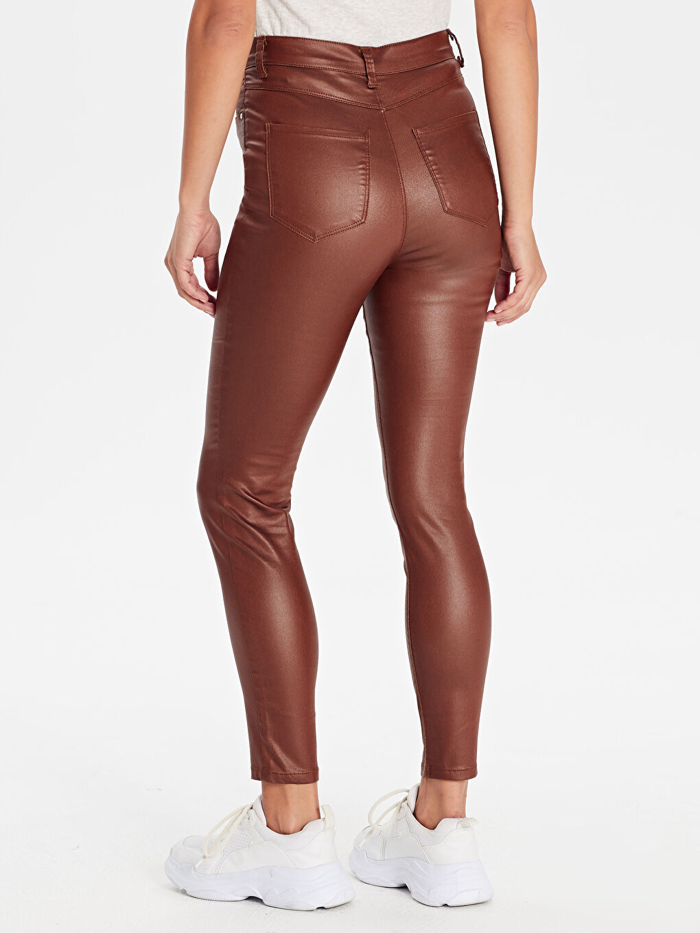 әйелдерге арналған өте тар пішімдегі габардин шалбар-2