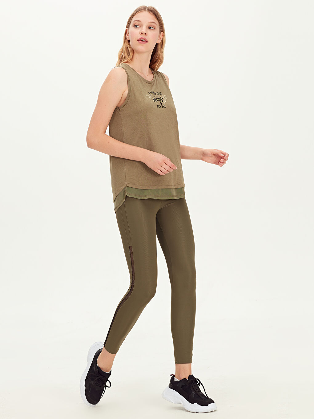 Leggings de sport KAKI Femme