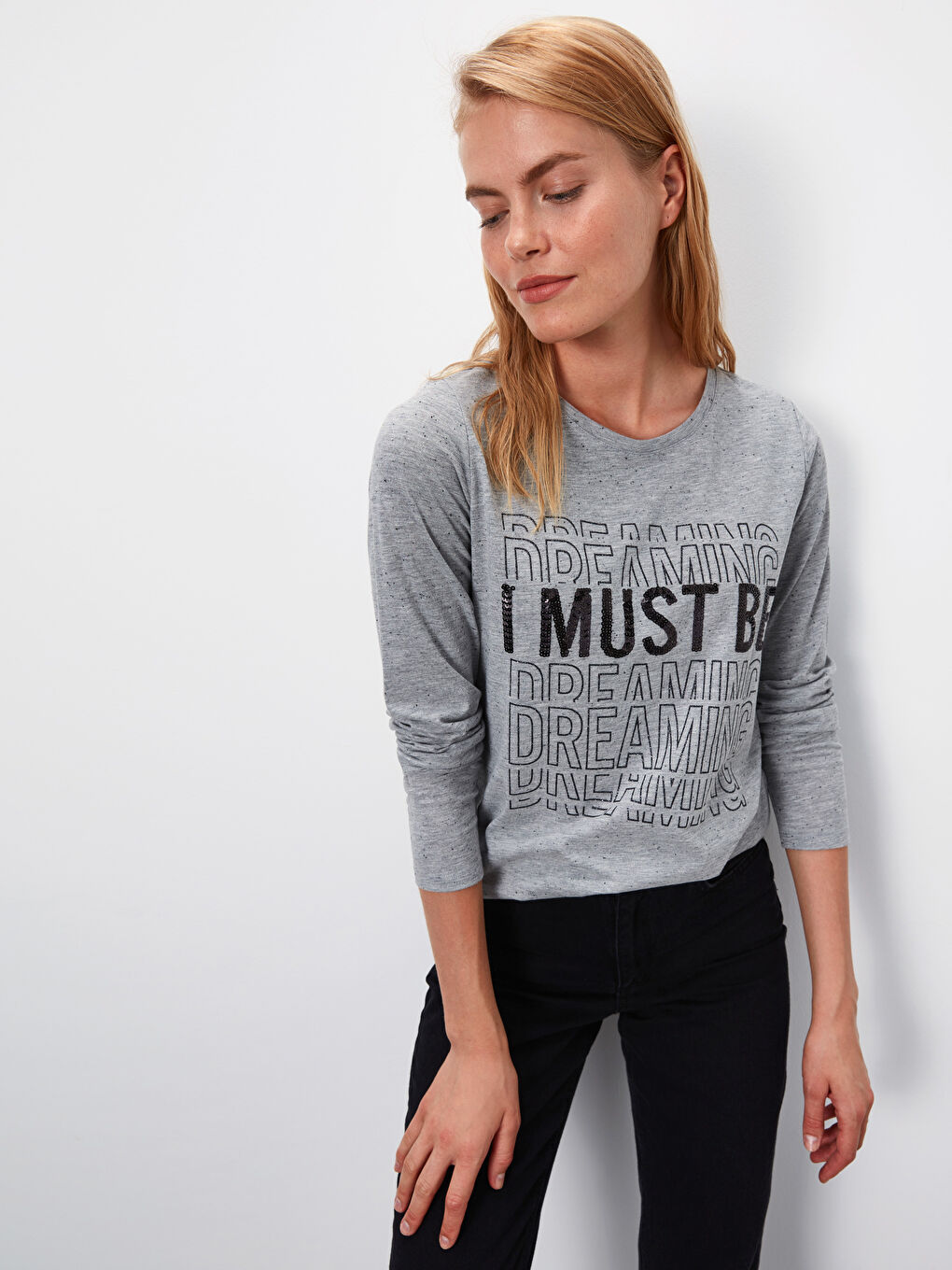 Жінка СІРИЙ Футболка