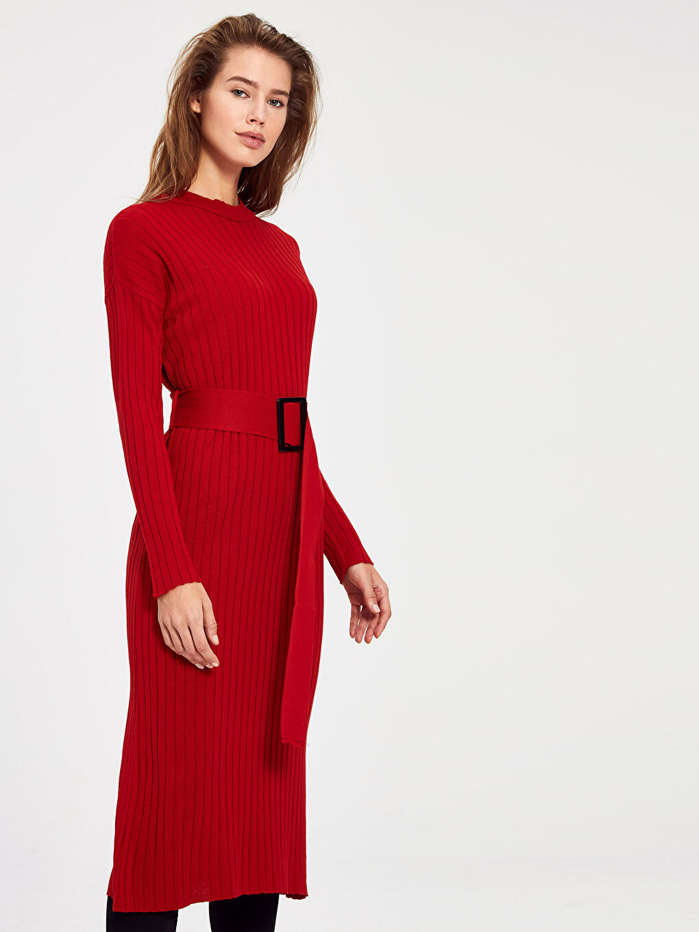 Kırmızı Bisiklet Yaka Kadın Tunik