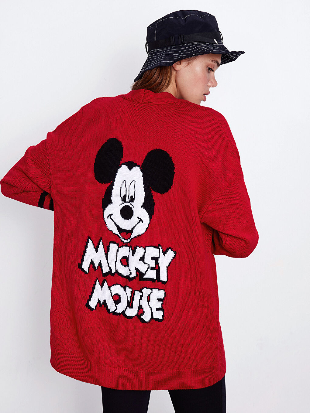 V жағалы ұзын жең әйелдерге арналған кардиган-2