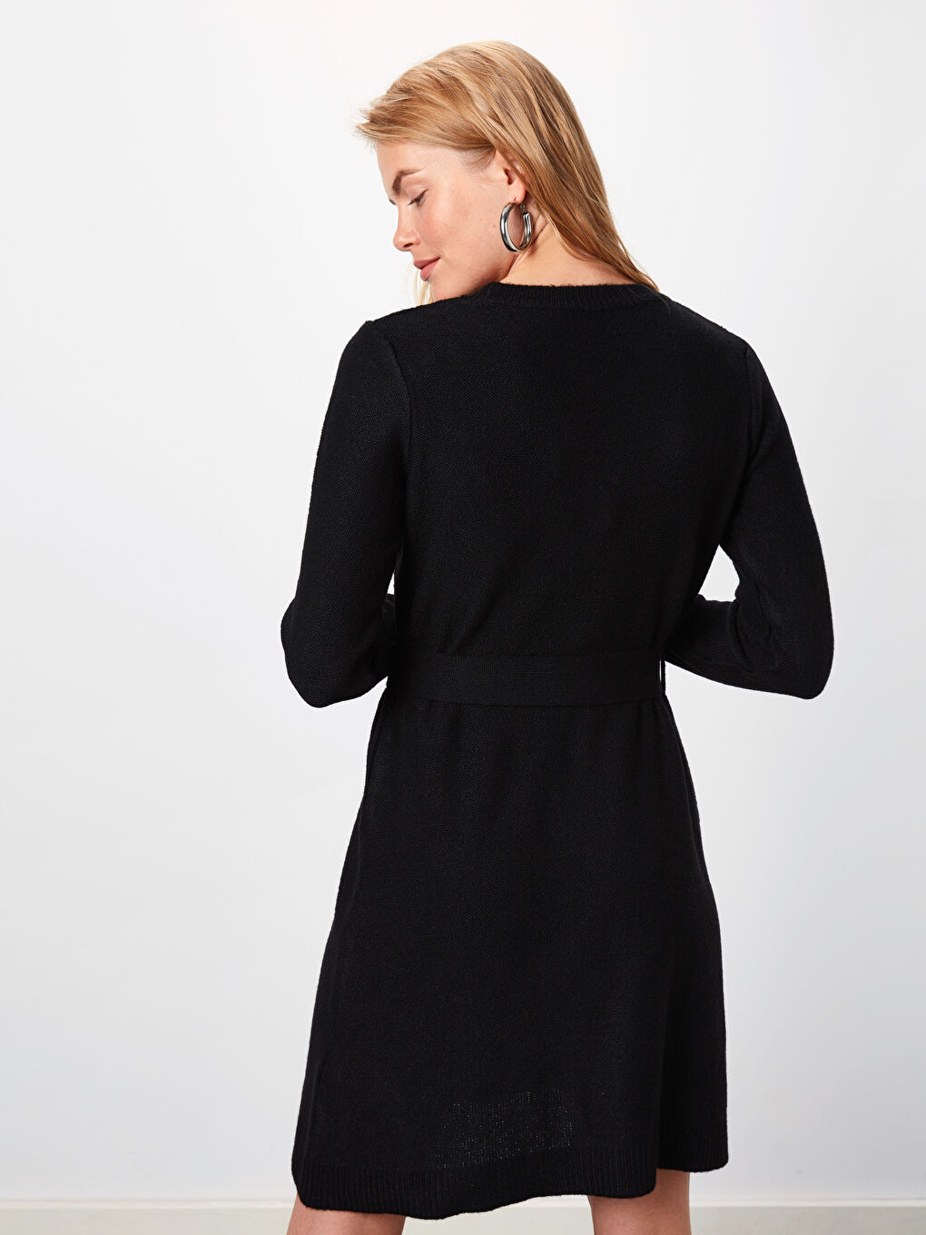 LCW Vision Crew Neck Long Sleeve Women's Knitwear Dress -9WL625Z8-CVL