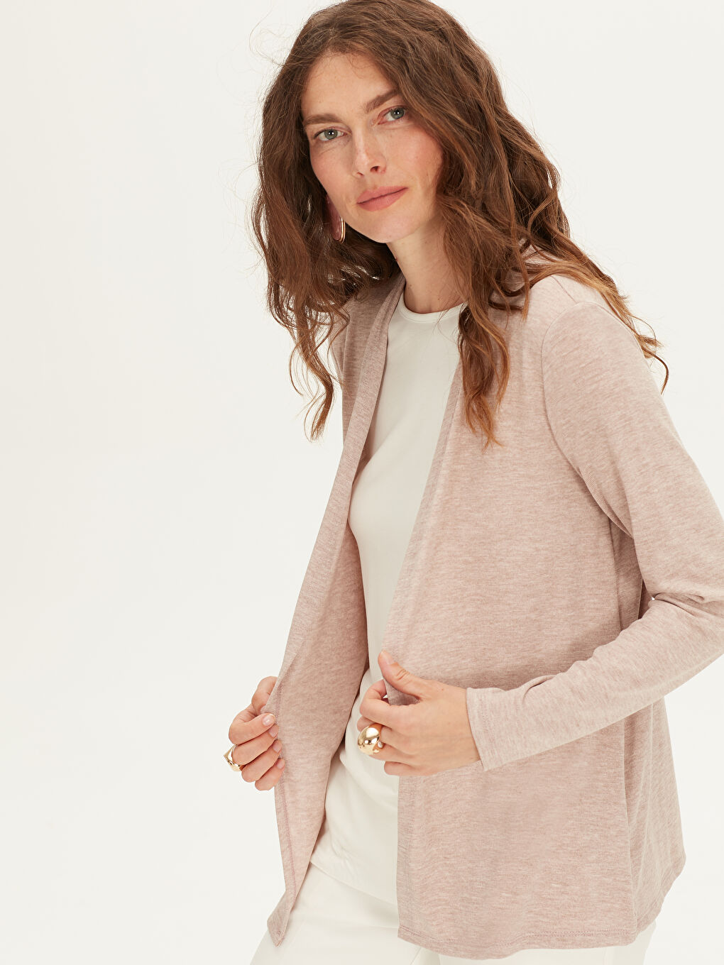 Bej Melanj Tişört-2