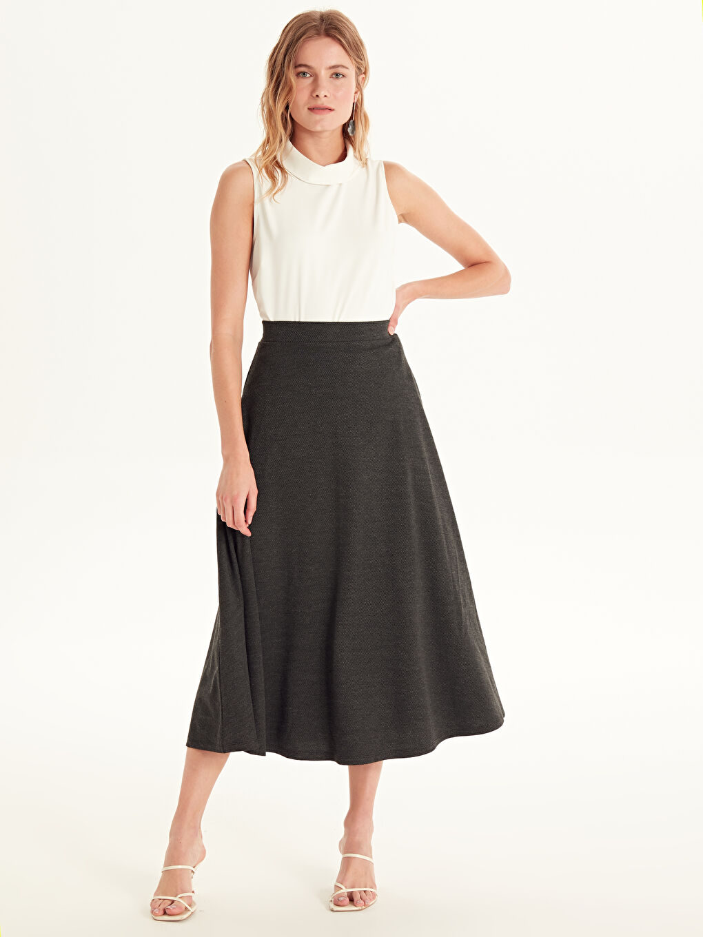Antrasit Rahat Kalıp Kadın Etek