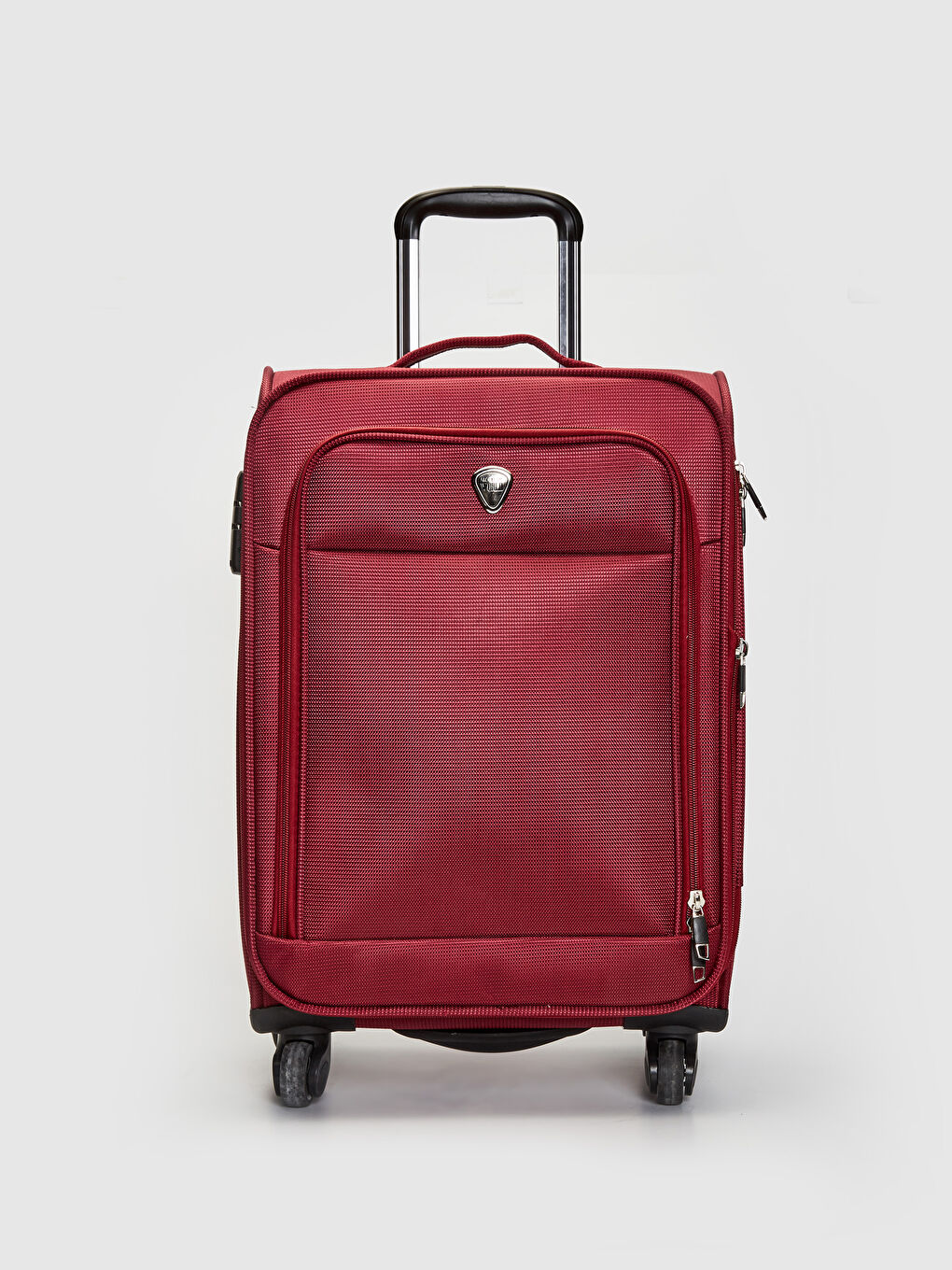 Bordo Kilit Detaylı Küçük Boy Valiz