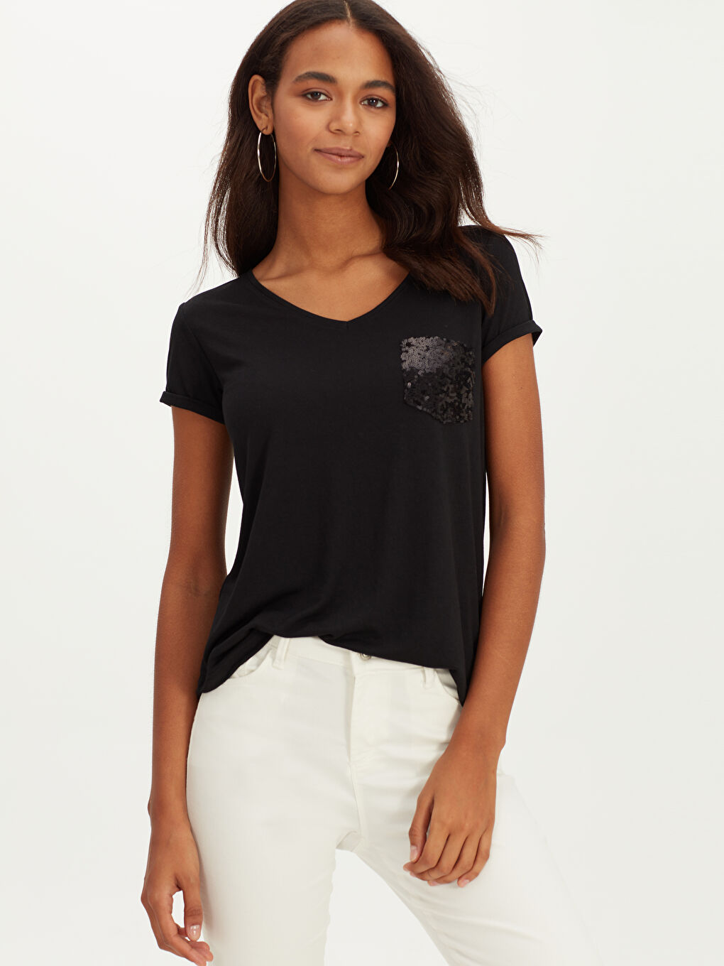 Жінка ЧОРНИЙ Футболка