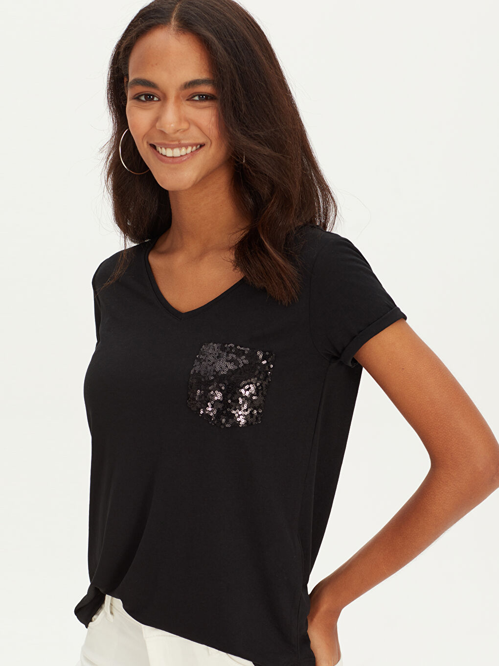 Жінка ЧОРНИЙ Футболка-1