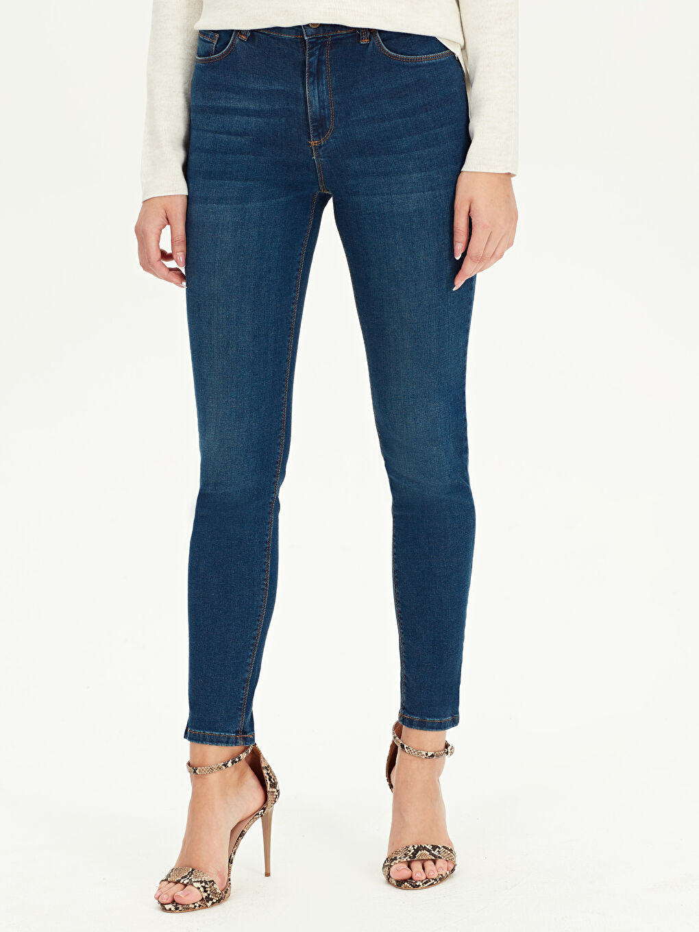 İndigo Jüpiter Süper Skinny Fit Kadın Jean Pantolon-2