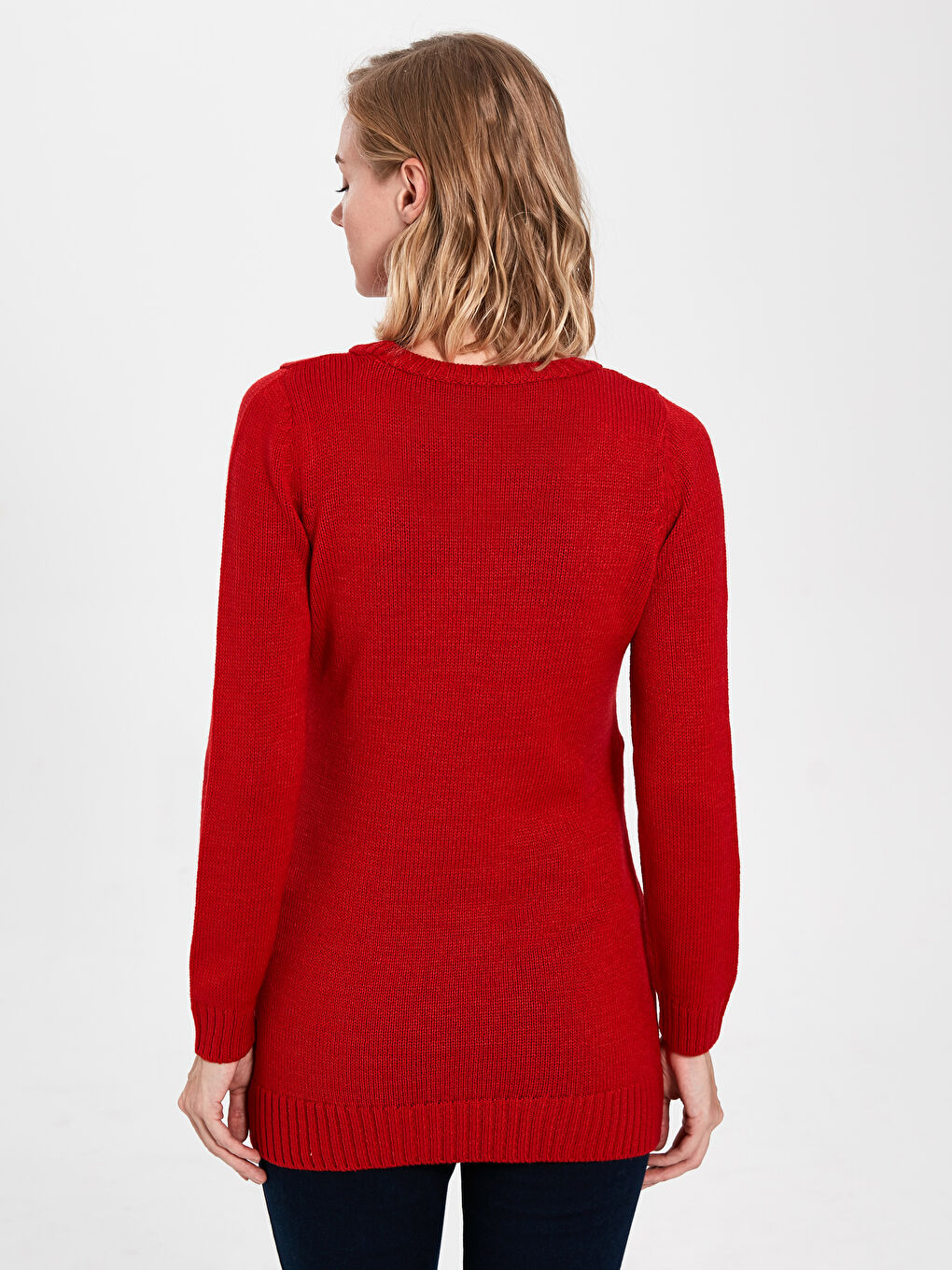 Crew Neck Maternity Sweater-3