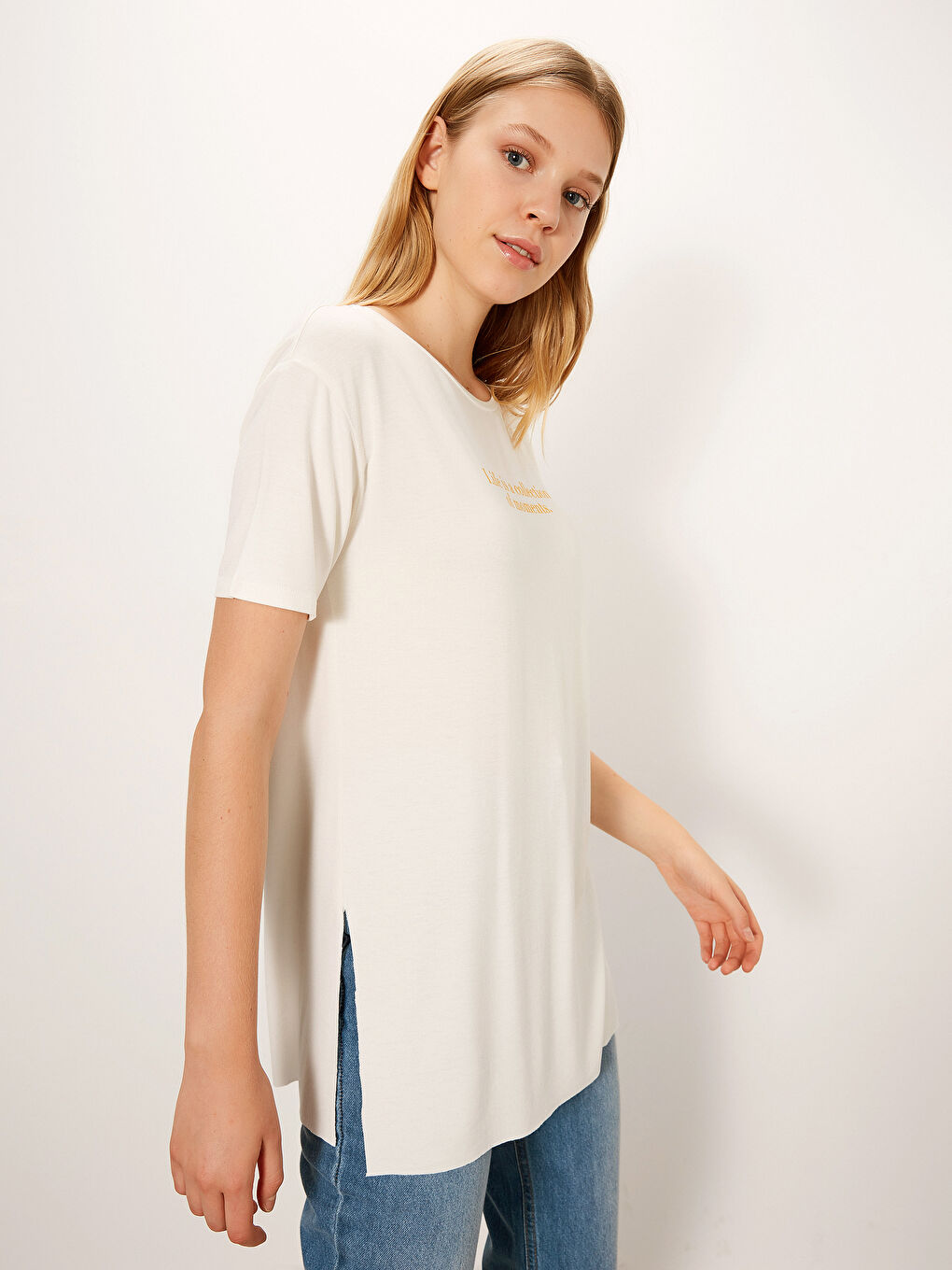 Crew Neck Short Sleeve Women's T-Shirt