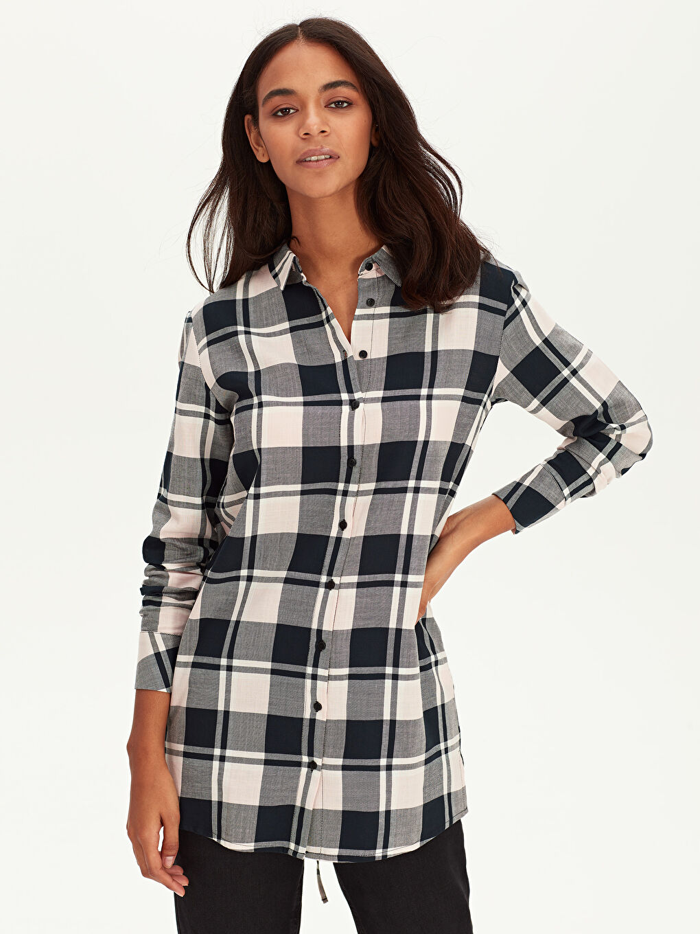 Long Sleeve Women's Shirt Tunic-1