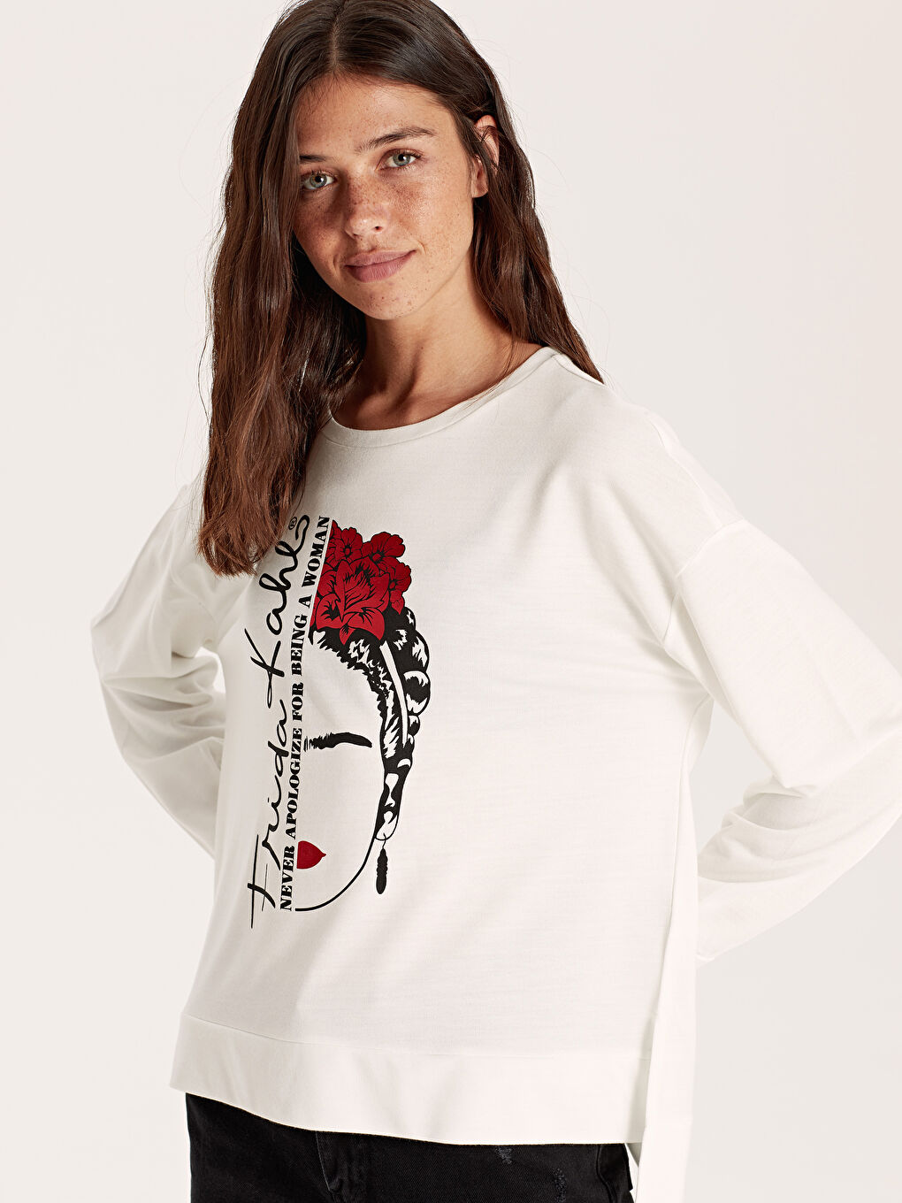 Frida Kahlo Printed Long Sleeve Shirts