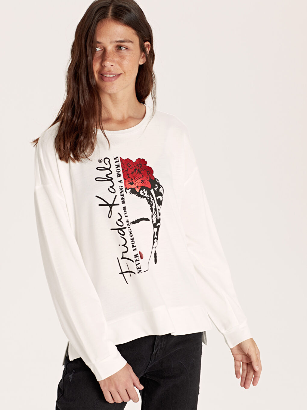 Frida Kahlo Printed Long Sleeve Shirts-1