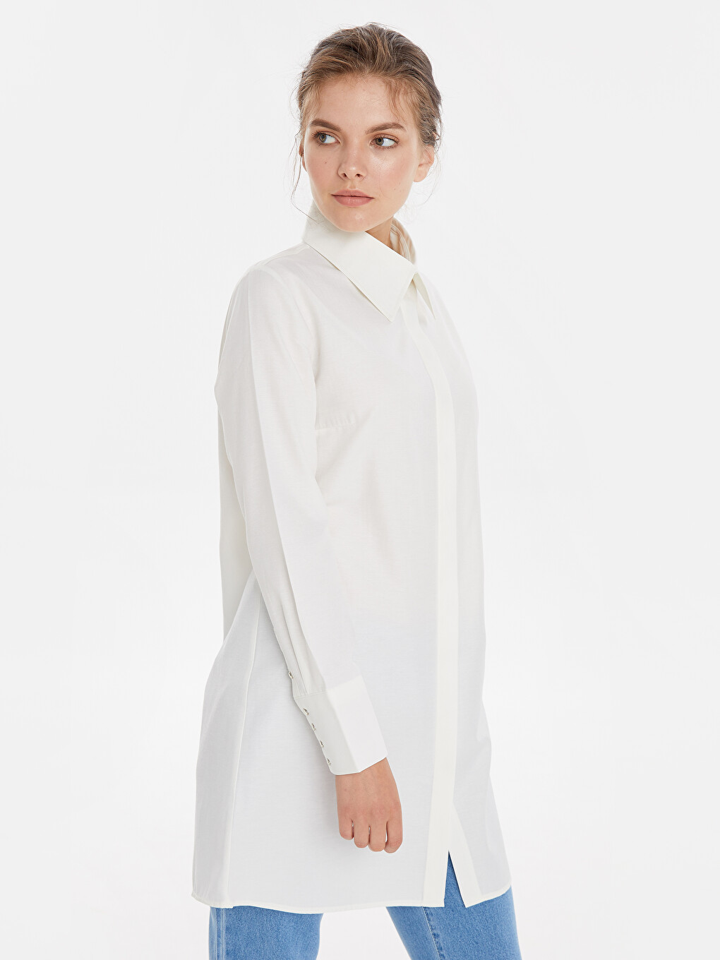 Woman Ecru Tunic-1