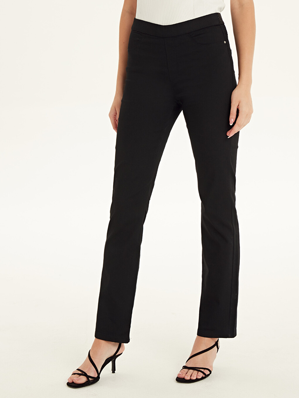 Pantalon Noir Femme-2