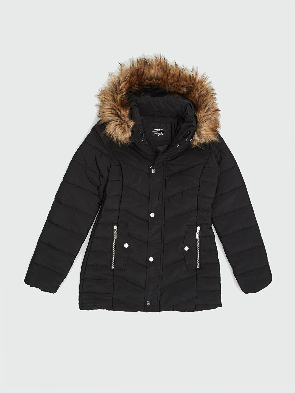 Yeni Siyah Şişme Mont-1