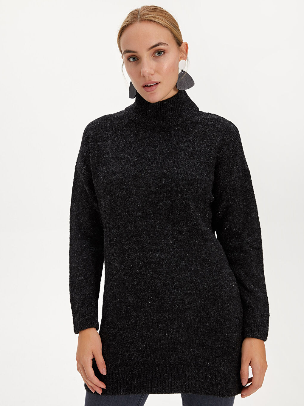 Женщины Черный Туника-3