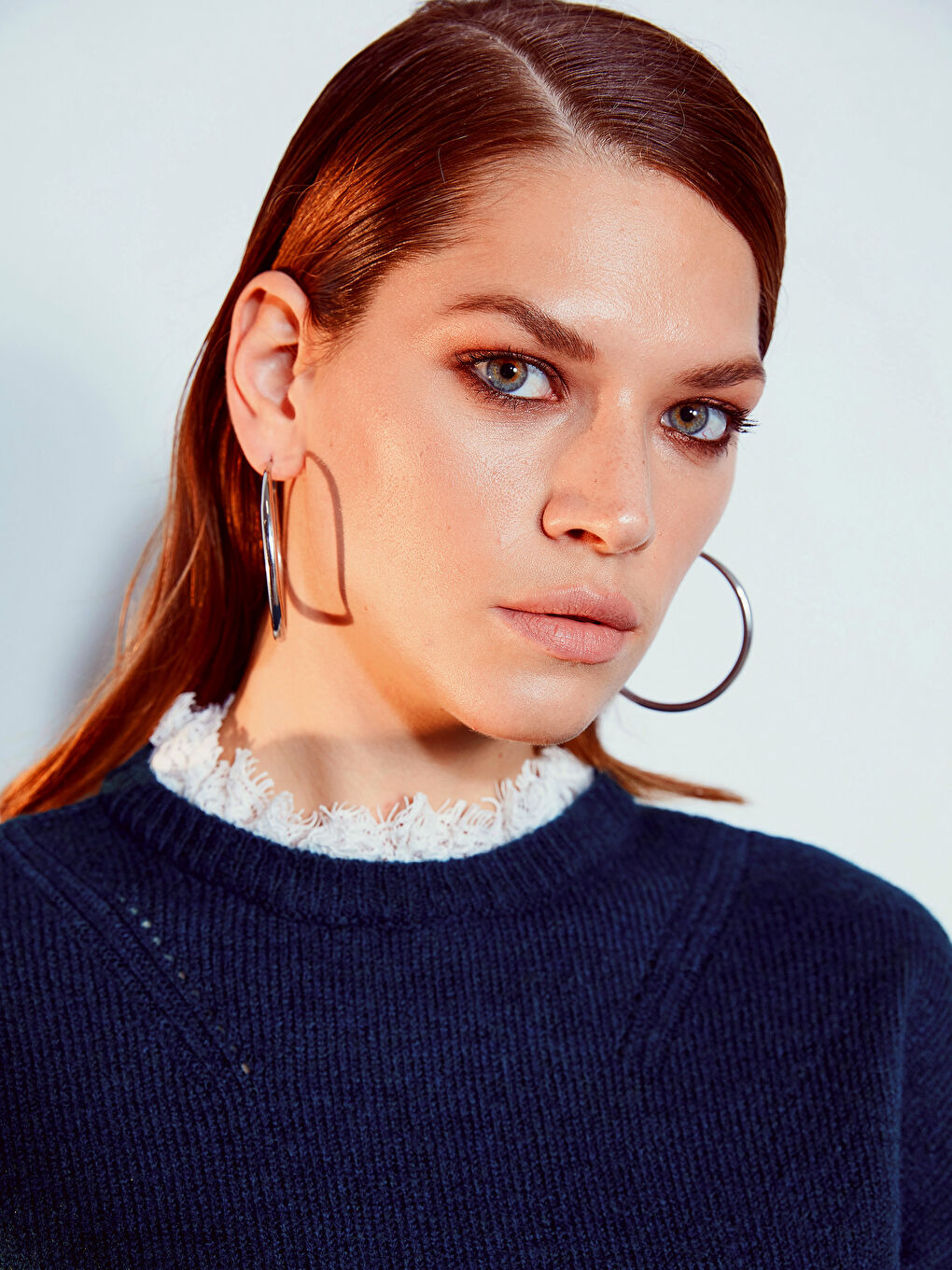 Мойынға шілтерлі биік жағалы қалың трикотаж жемпір-2