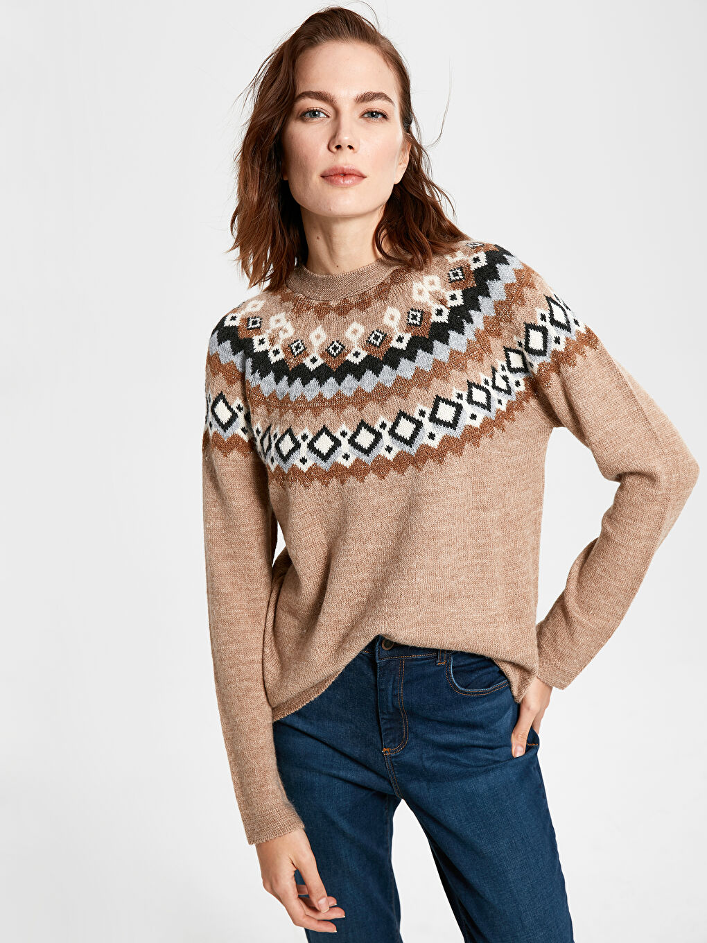 Әйелдер қоңыр Жемпір-1