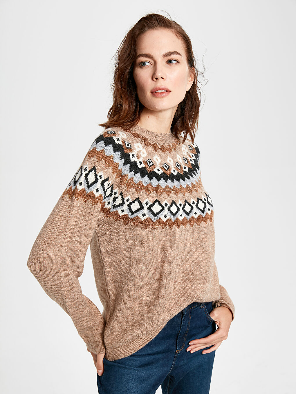 Әйелдер қоңыр Жемпір-2