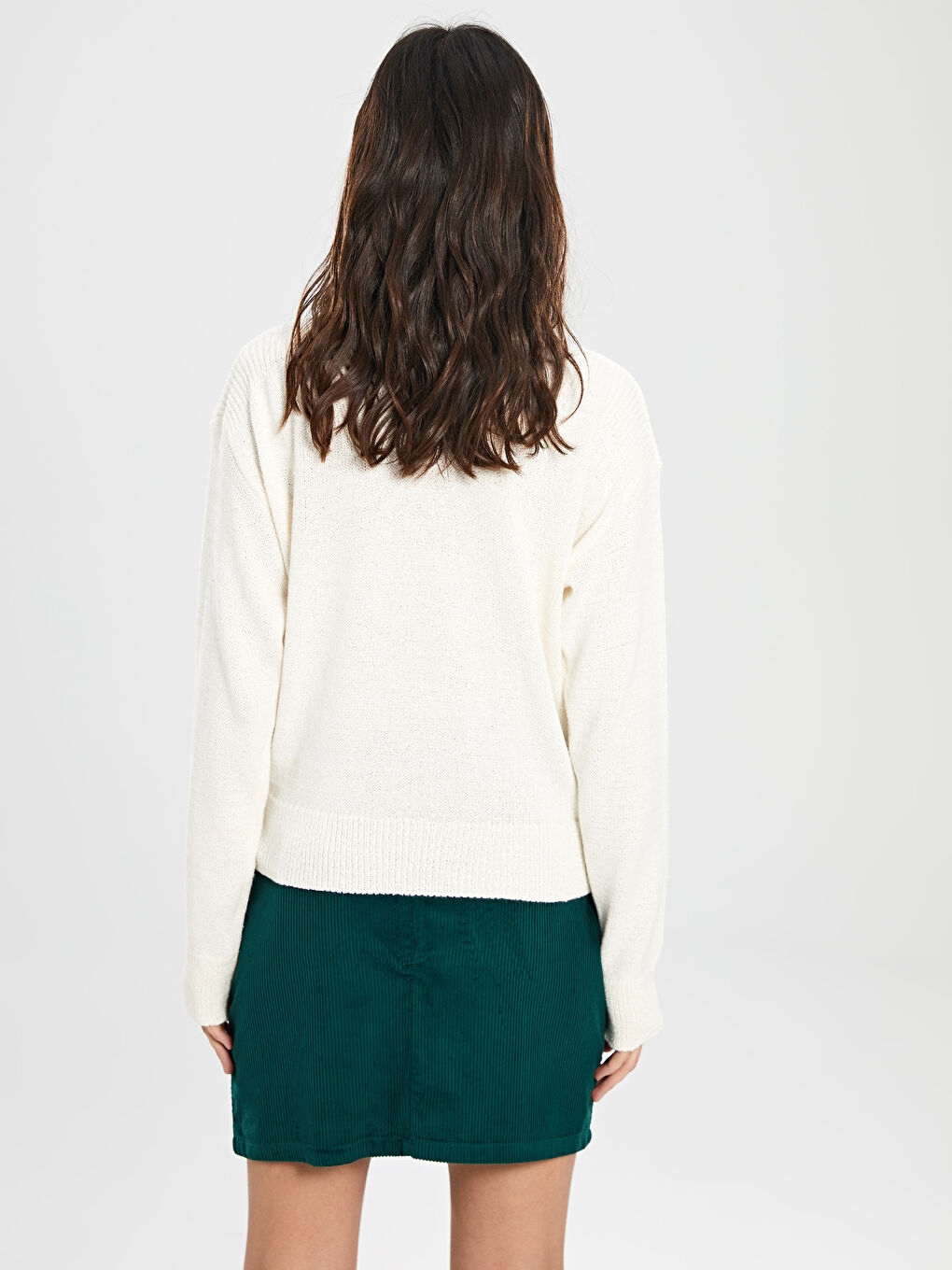 Fustă Mini din Catifea pentru Femei Croiala A-3