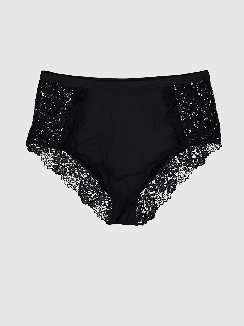 Woman BLACK High-Waisted Knickers