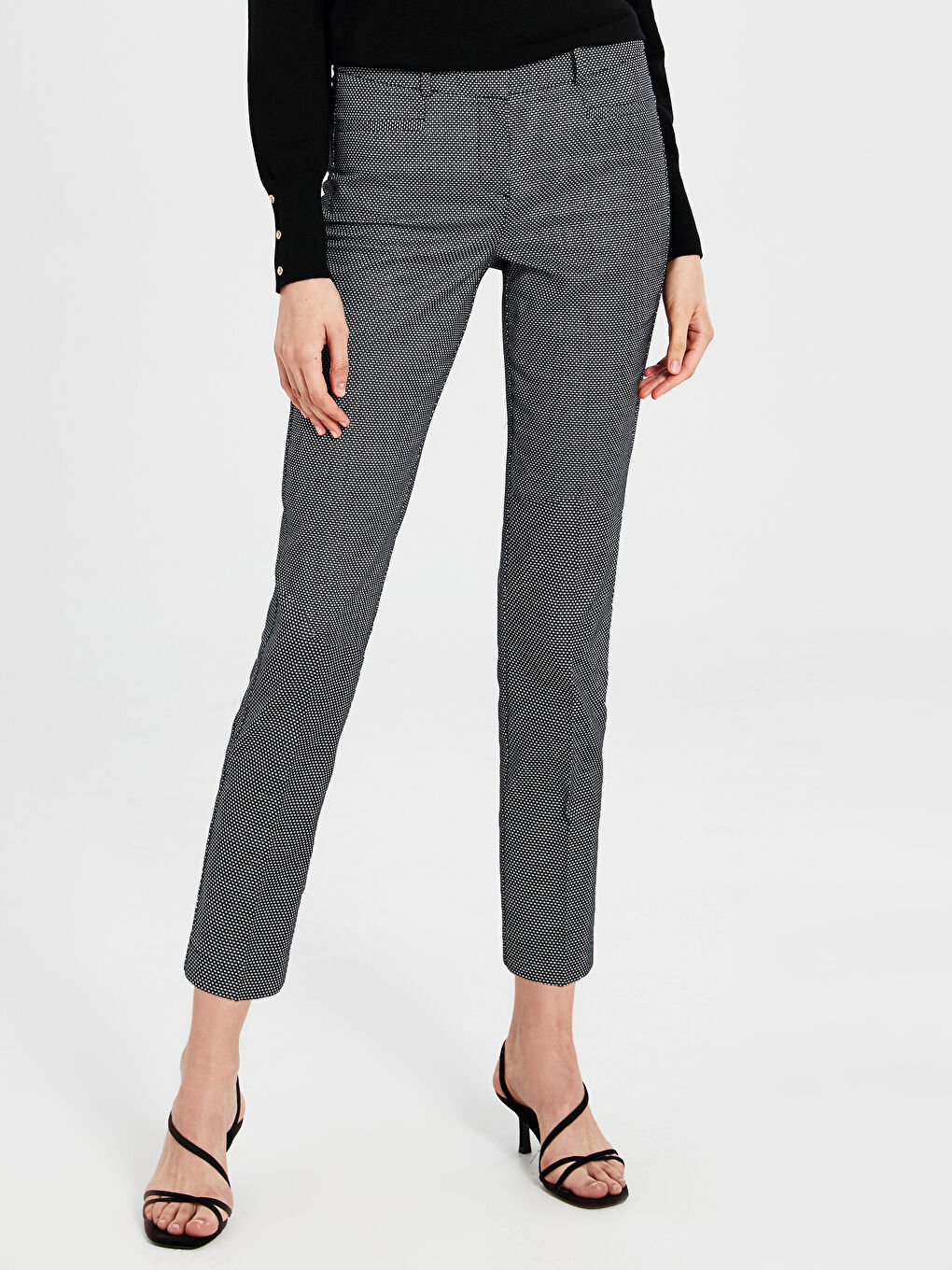 Cigarette Fabric Women's Pants-1