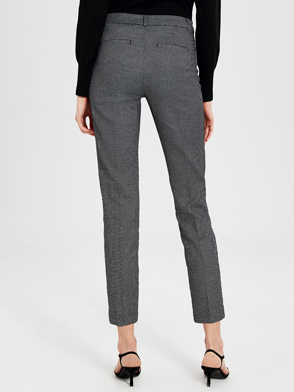 Cigarette Fabric Women's Pants-2