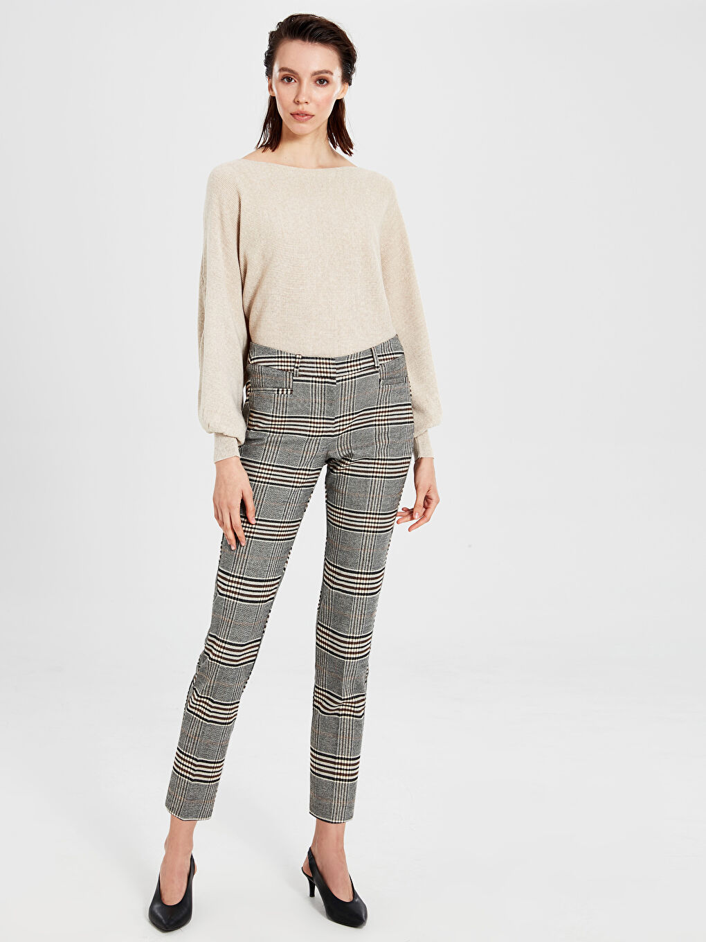 Брюки Женские Сигареты Тканевые