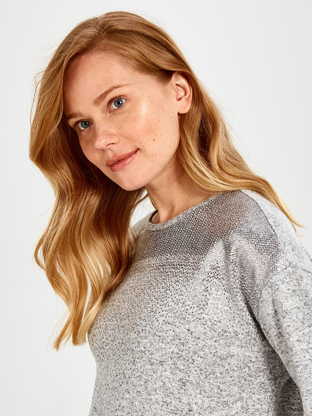 Gri Melanj Tişört-2